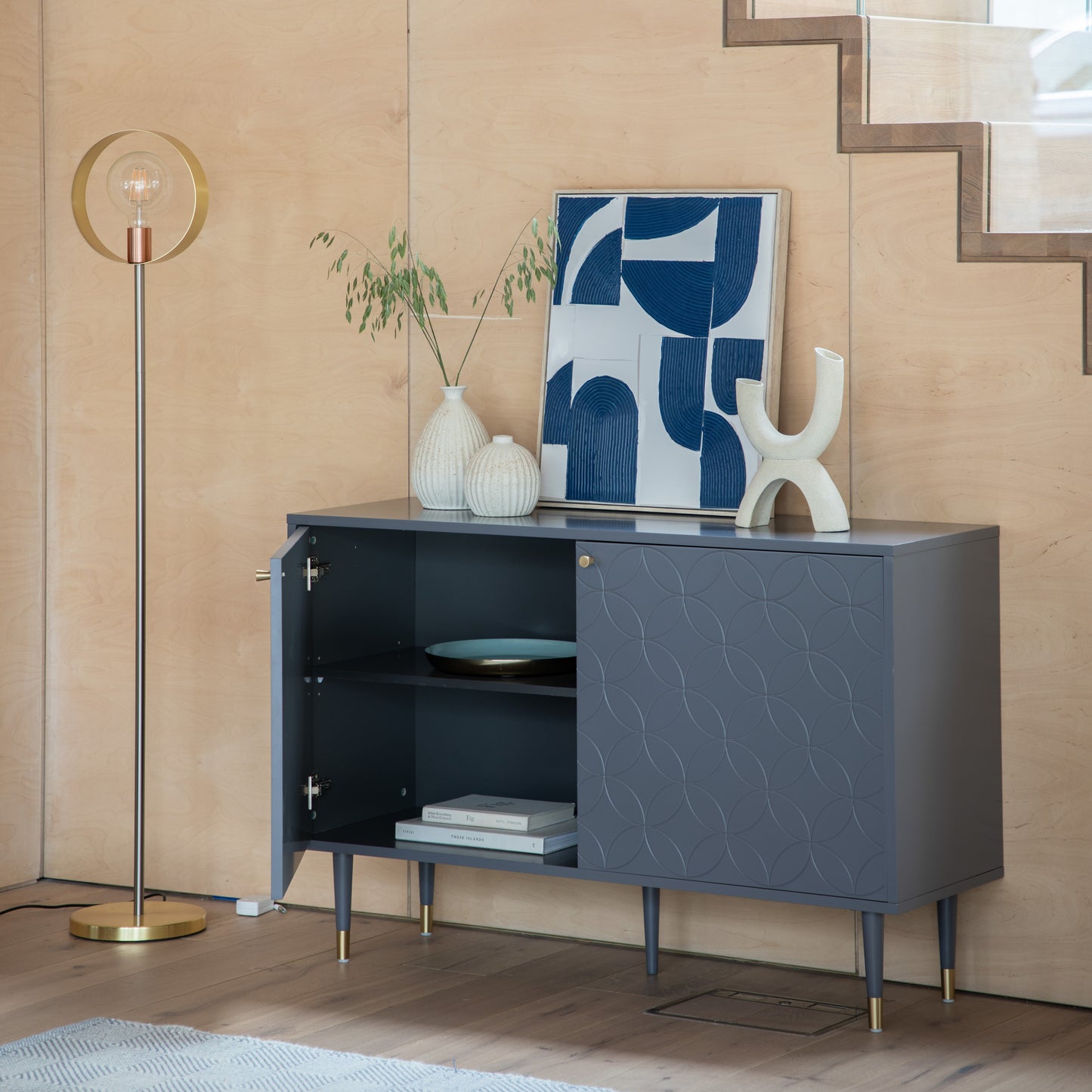 Holbrook 2 Door Cabinet Grey
