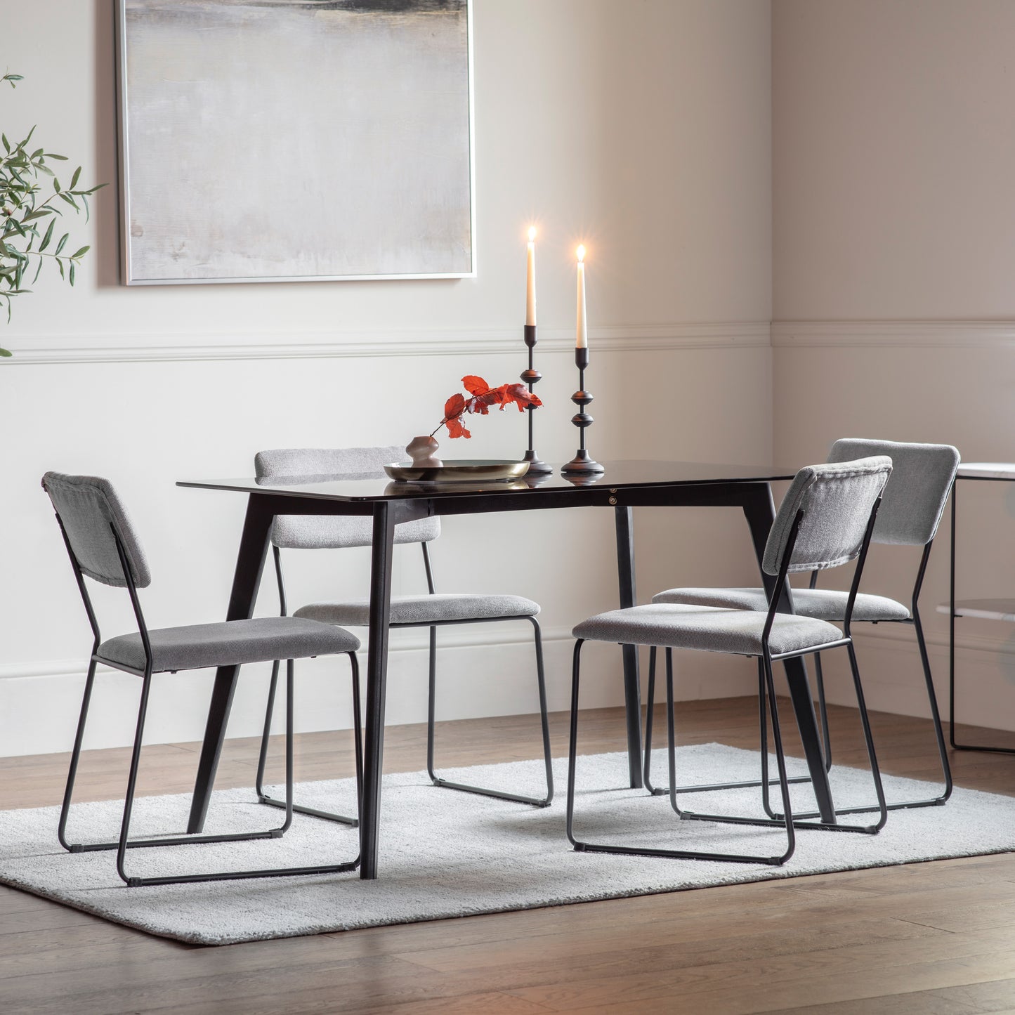 Blair Rectangle Dining Table Black