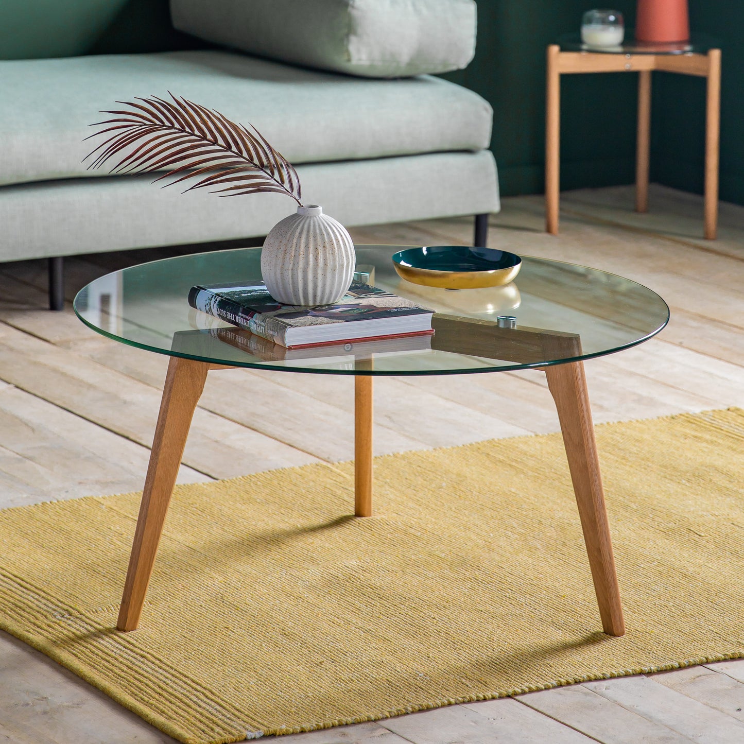 Blair Round Coffee Table Oak