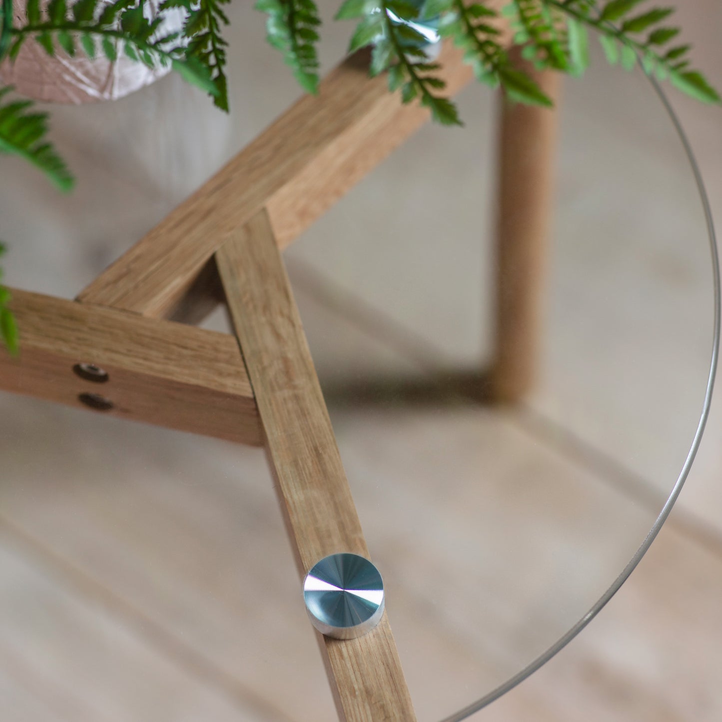 Blair Round Side Table Oak