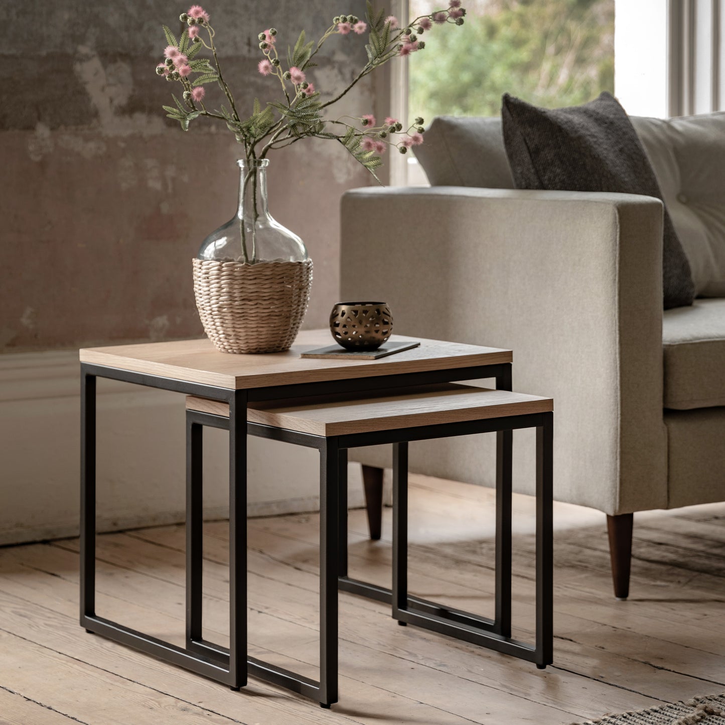 Henley Side Table Nest Natural