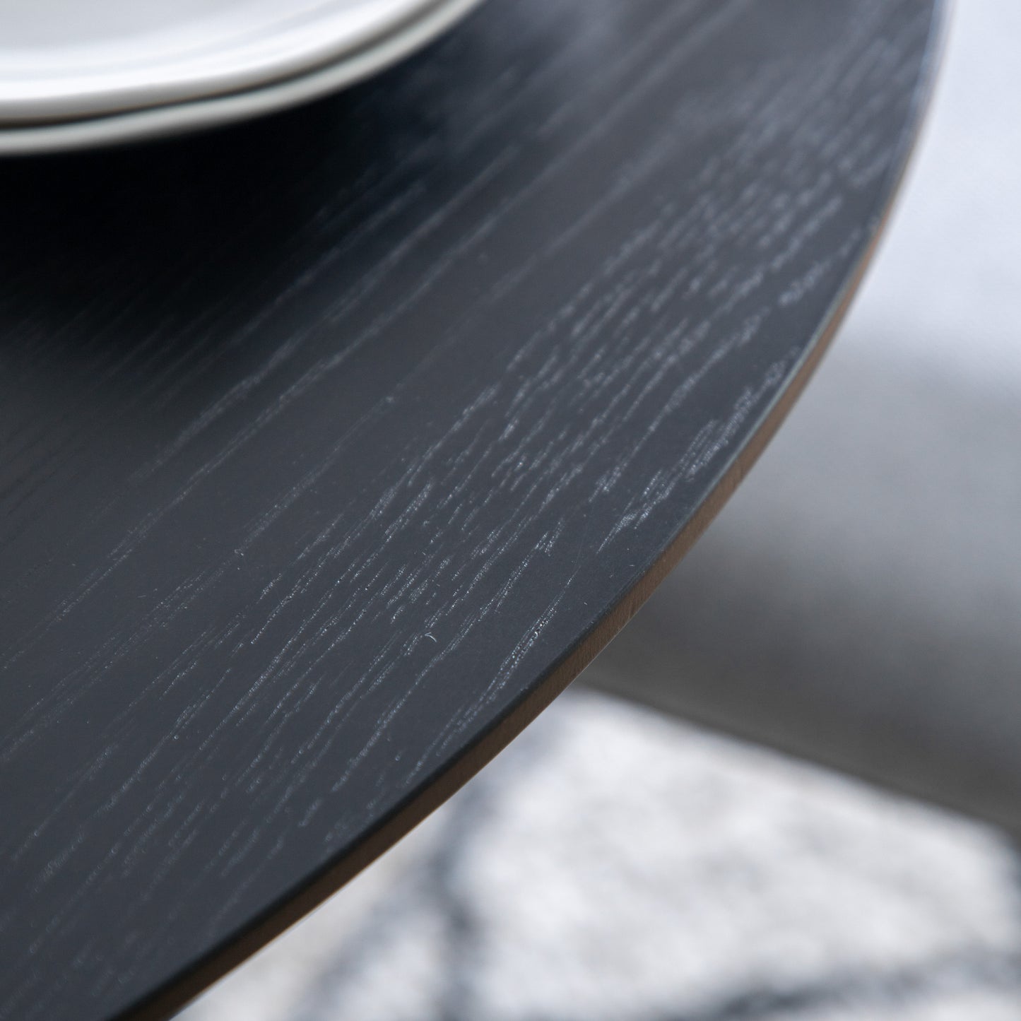 Astley Round Dining Table Black