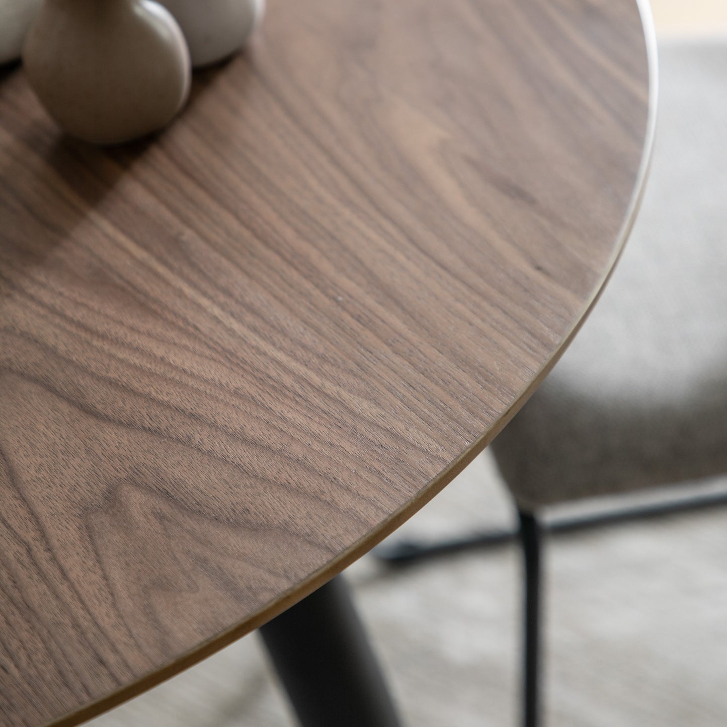 Astley Round Dining Table Walnut