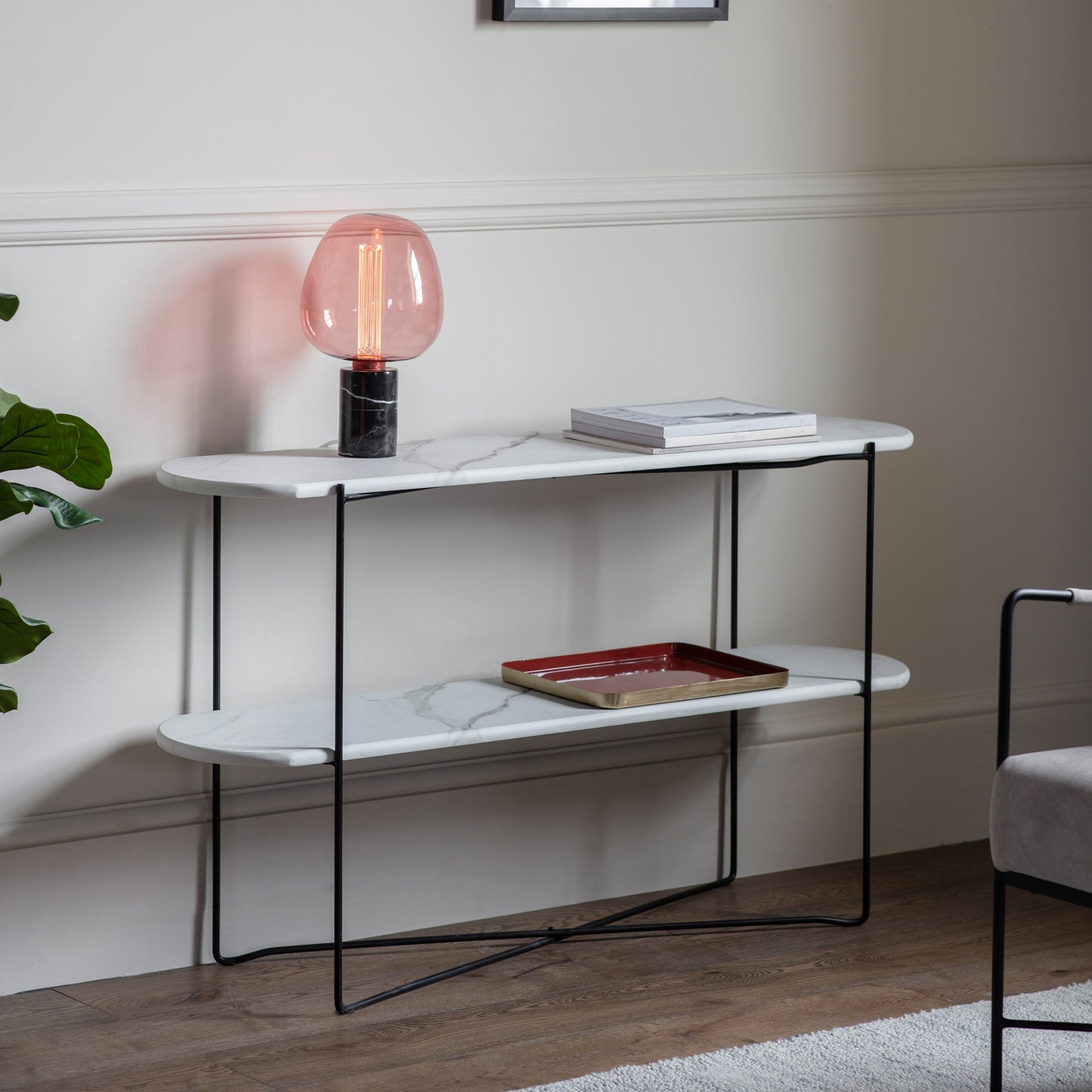 Linford Console Table White