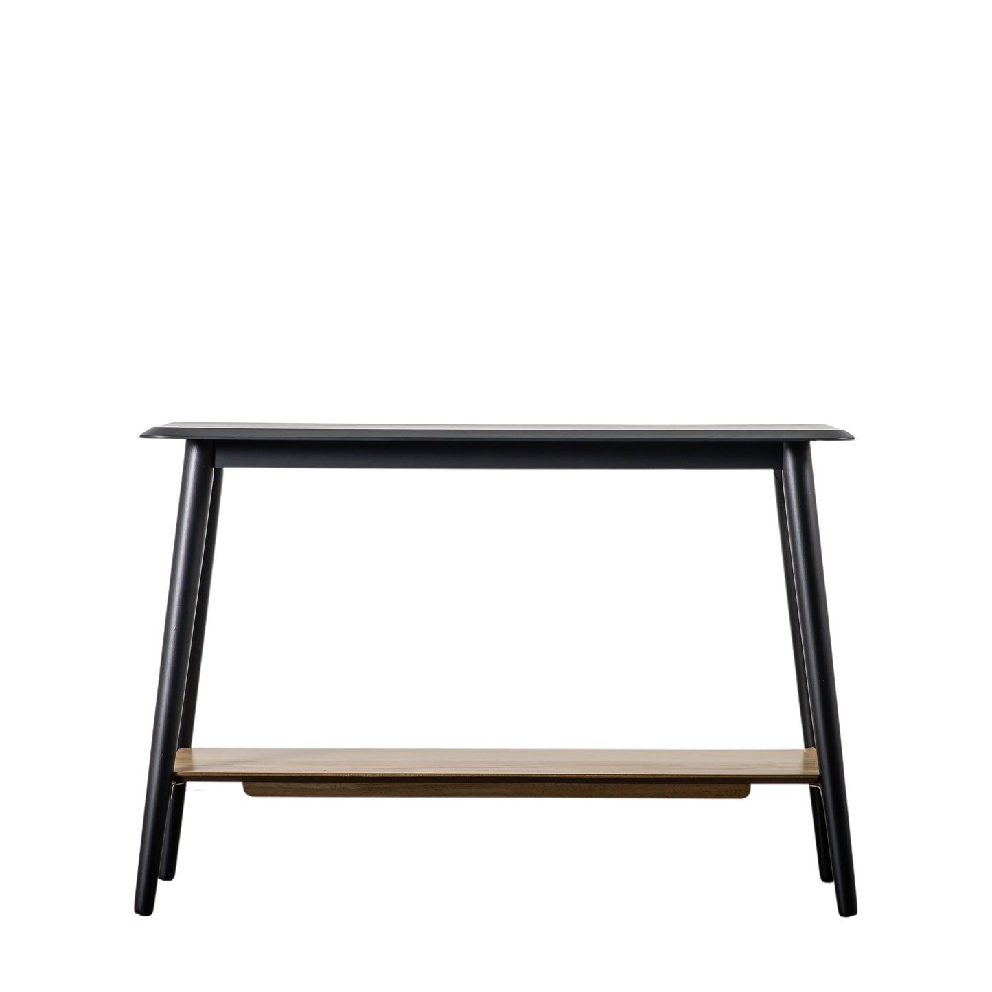 Maddox Console Table with Shelf Black