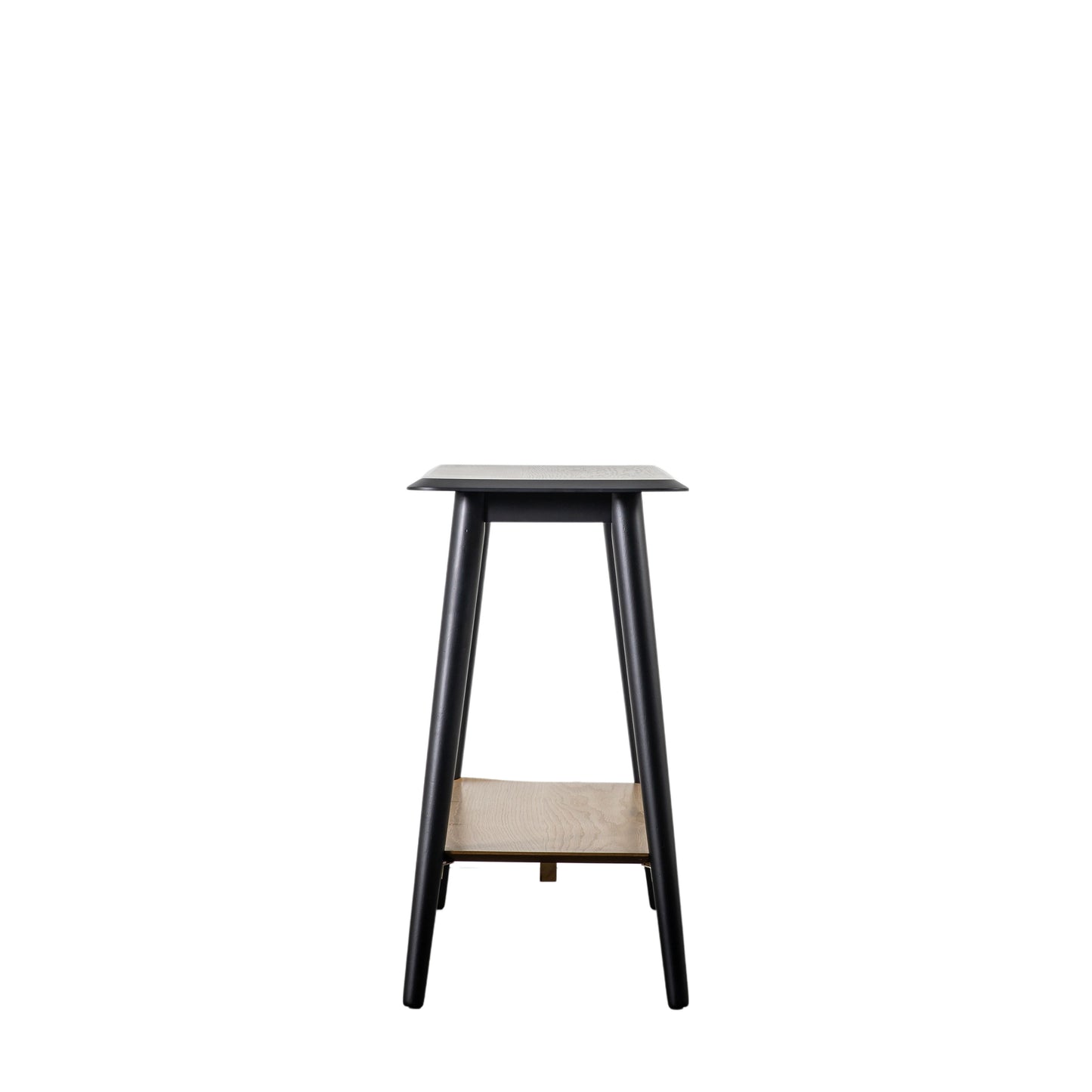Maddox Console Table with Shelf Black
