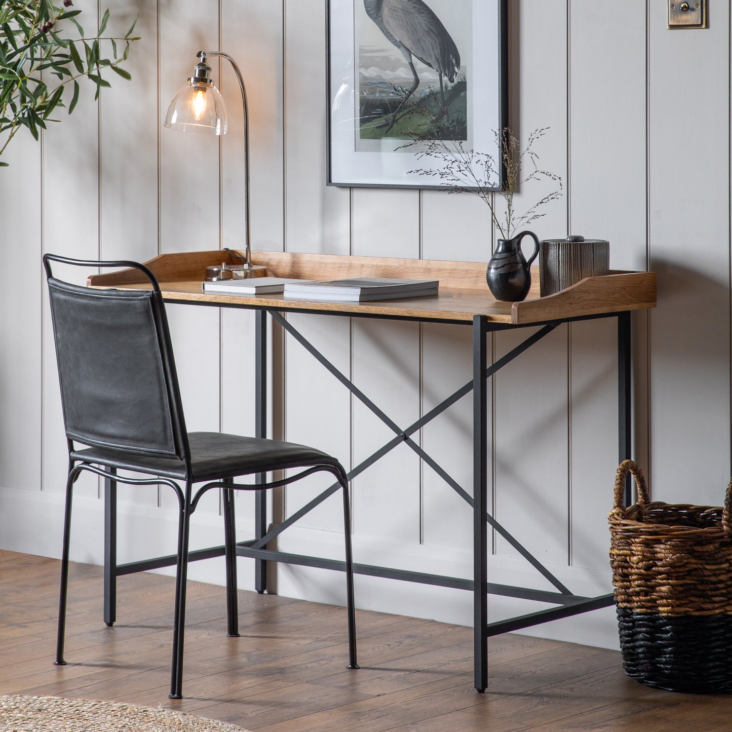 Torrington Desk Black / Natural