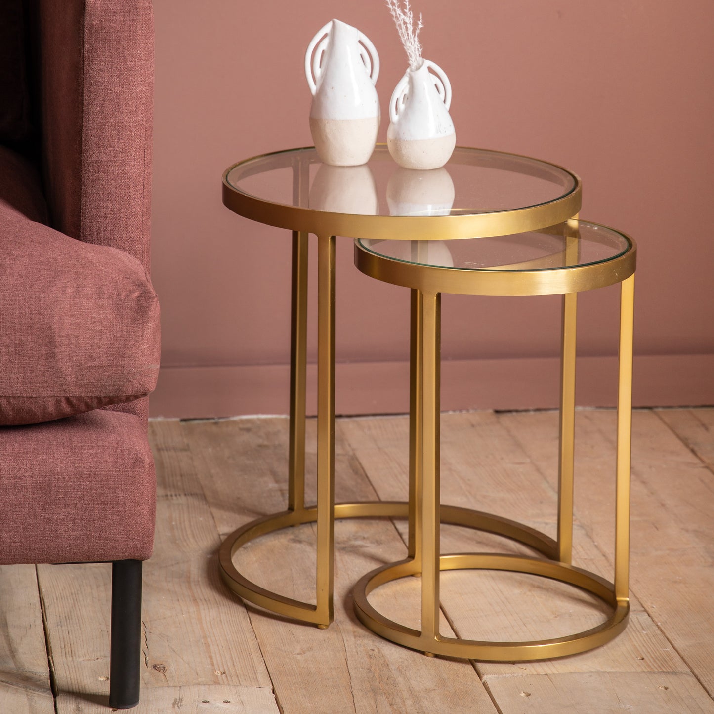 Rowe Nest of Two Tables Gold