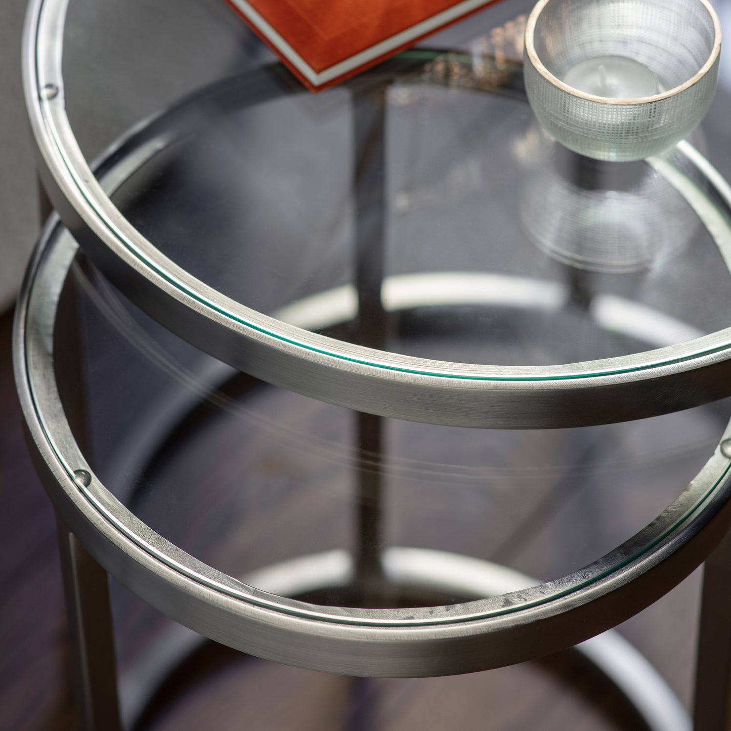 Rowe Nest of Two Tables Silver