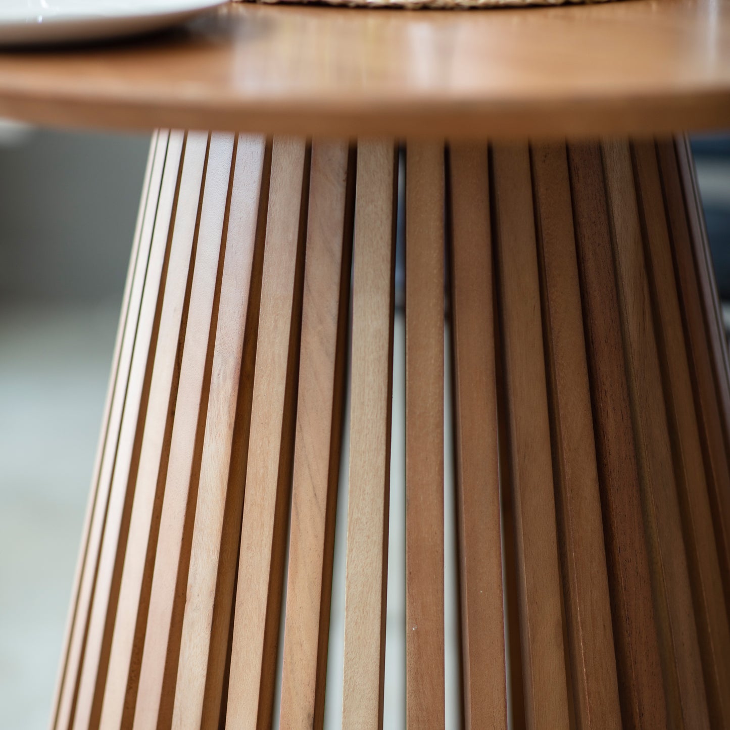 Brookland Slatted Dining Table Natural