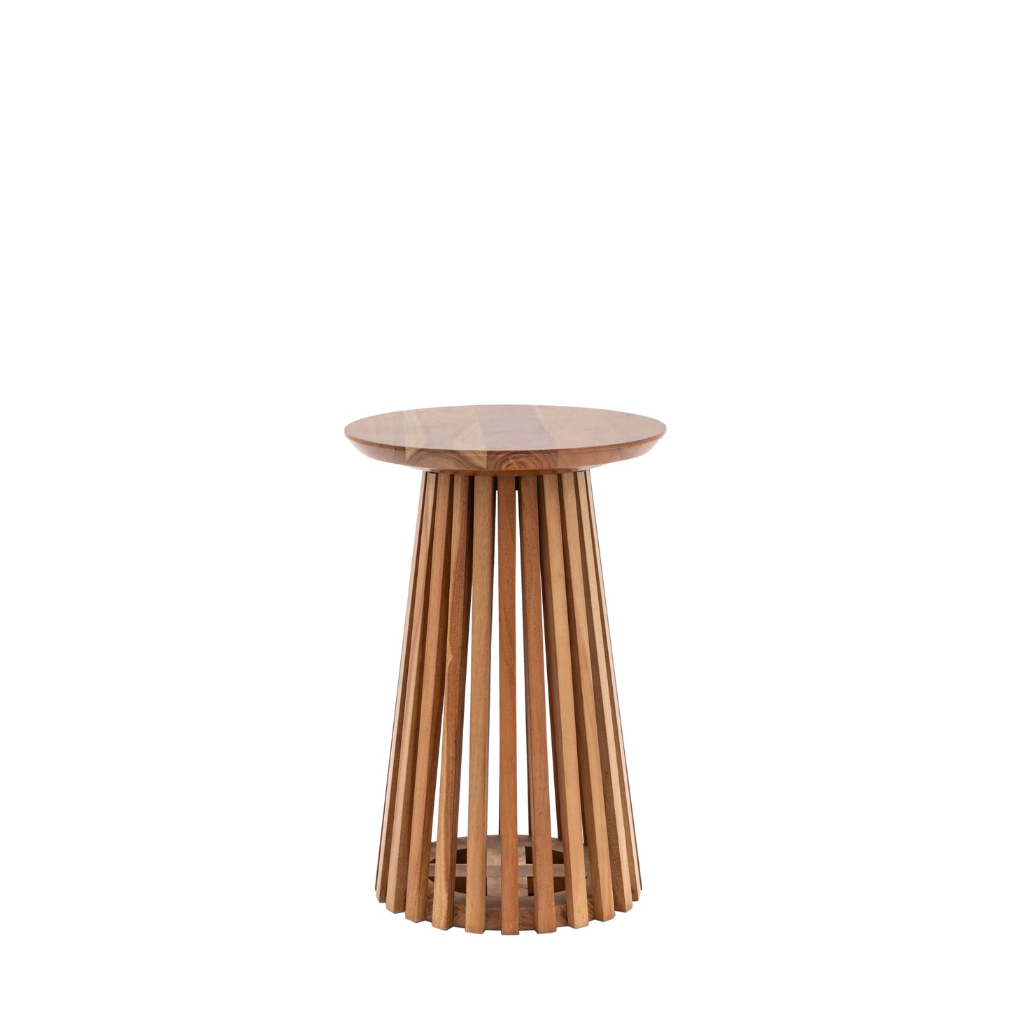 Brookland Slatted Side Table Natural
