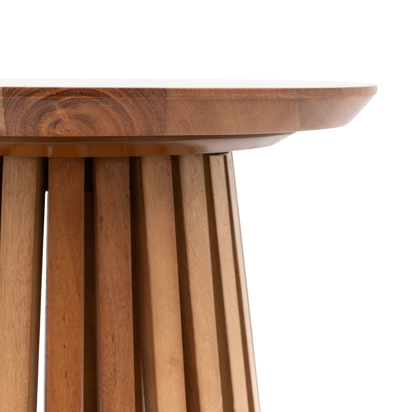 Brookland Slatted Side Table Natural