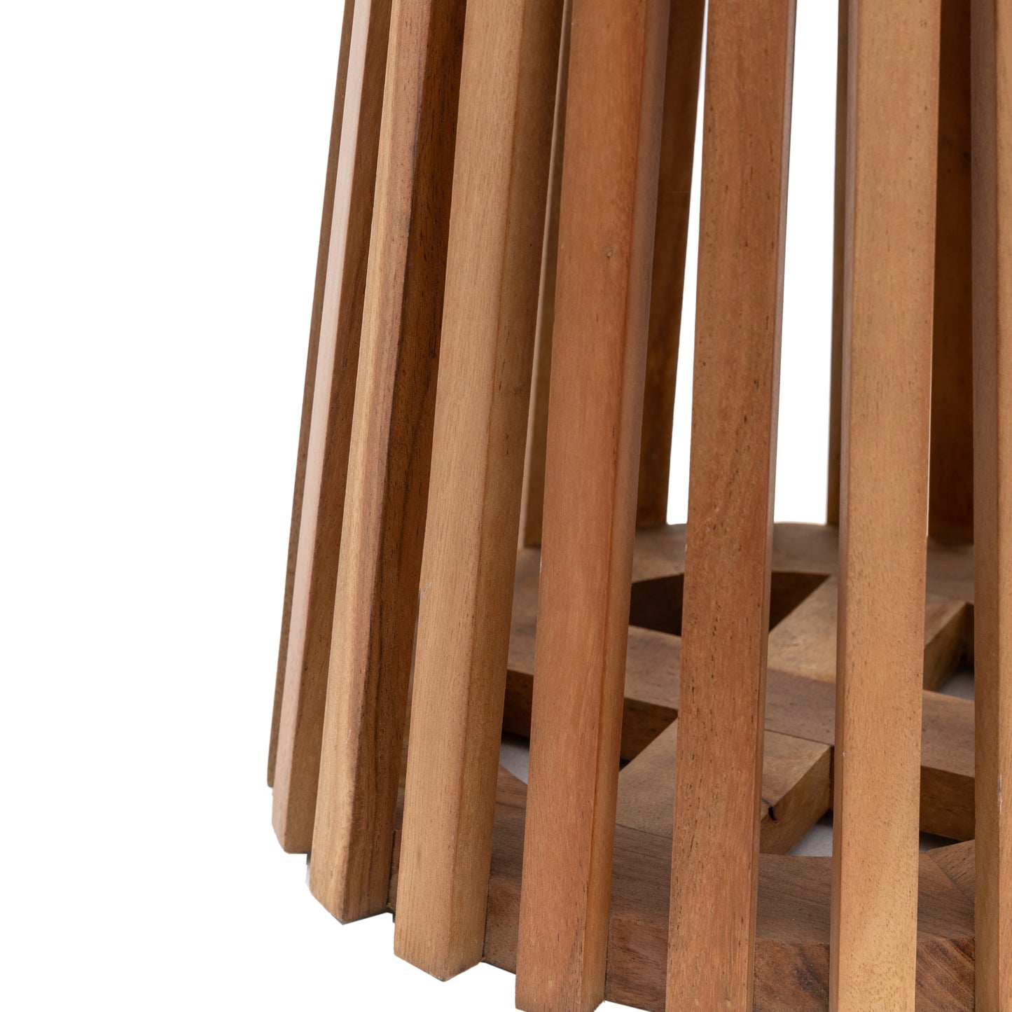 Brookland Slatted Side Table Natural