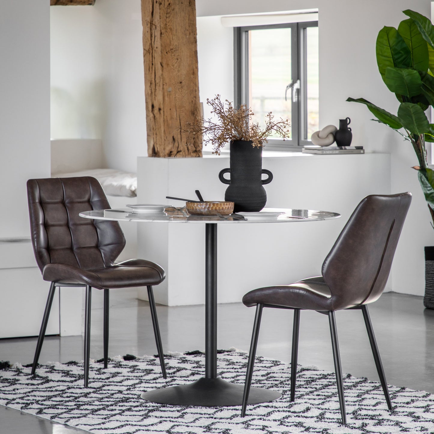 Manford Dining Chair (2pk) Brown