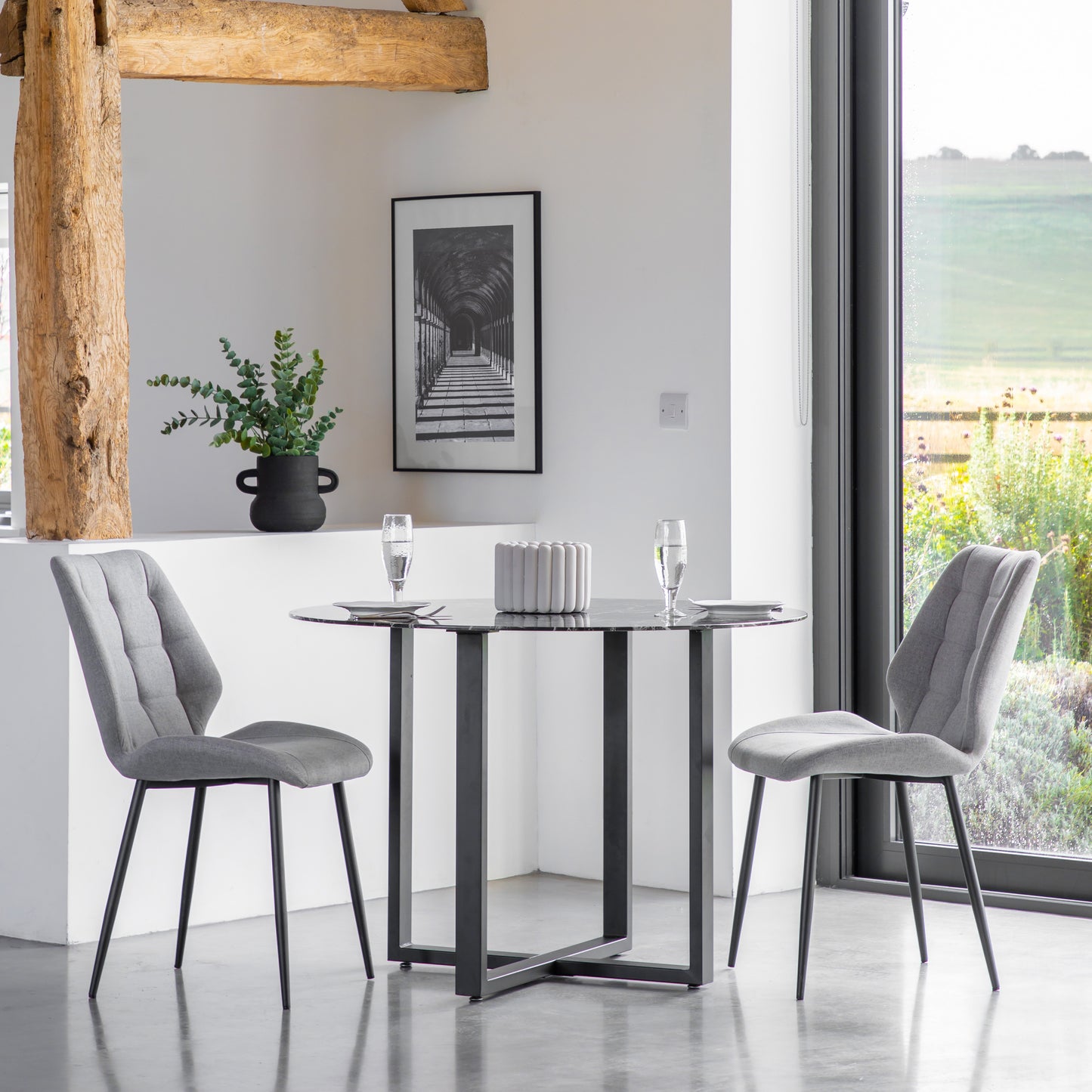 Manford Dining Chair (2pk) Light Grey