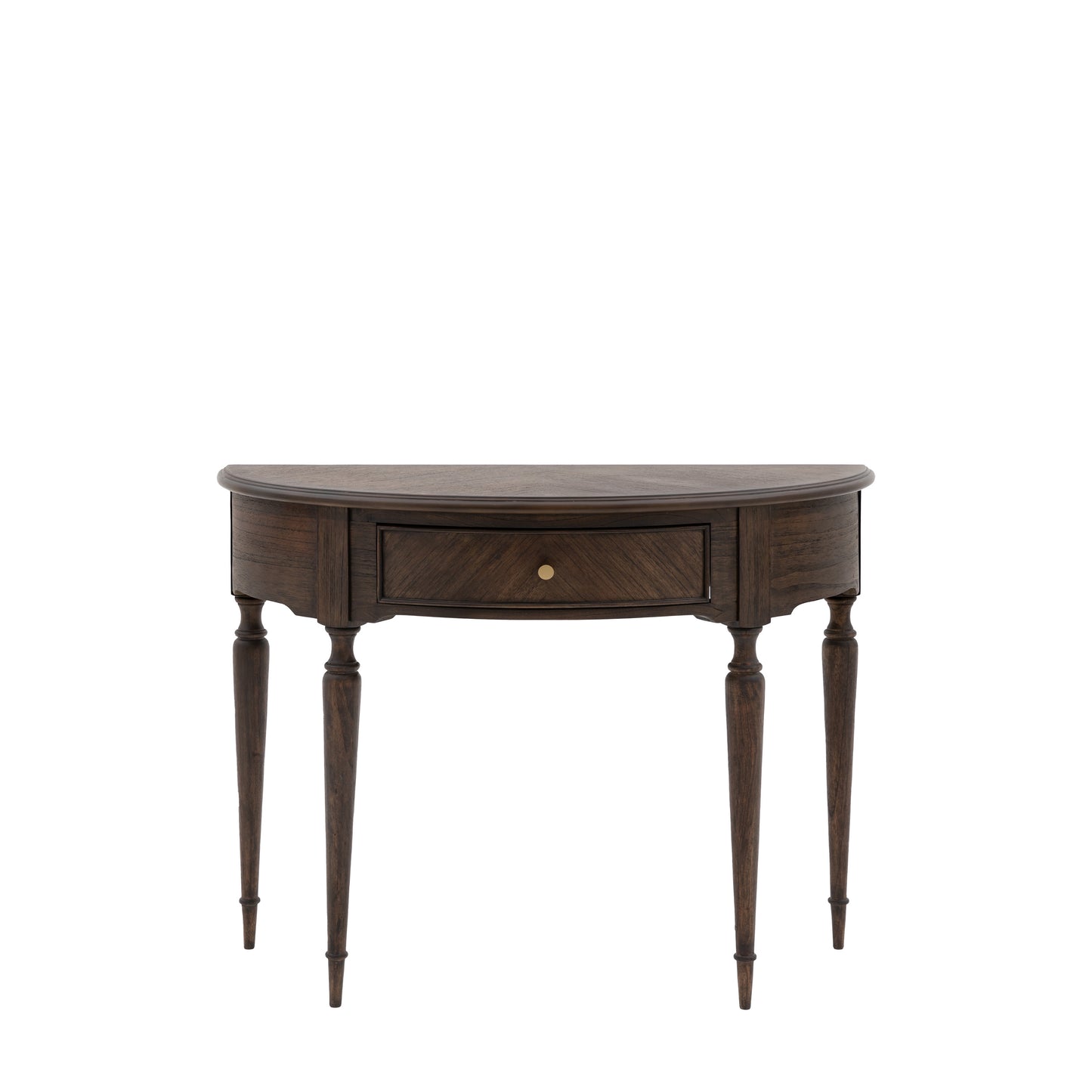 Madison Demi Lune Table Dark Wood