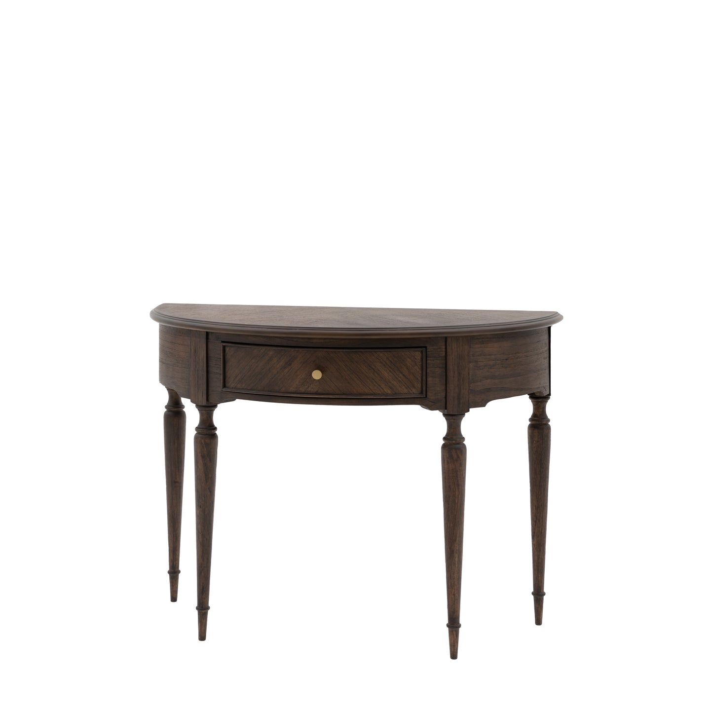 Madison Demi Lune Table Dark Wood