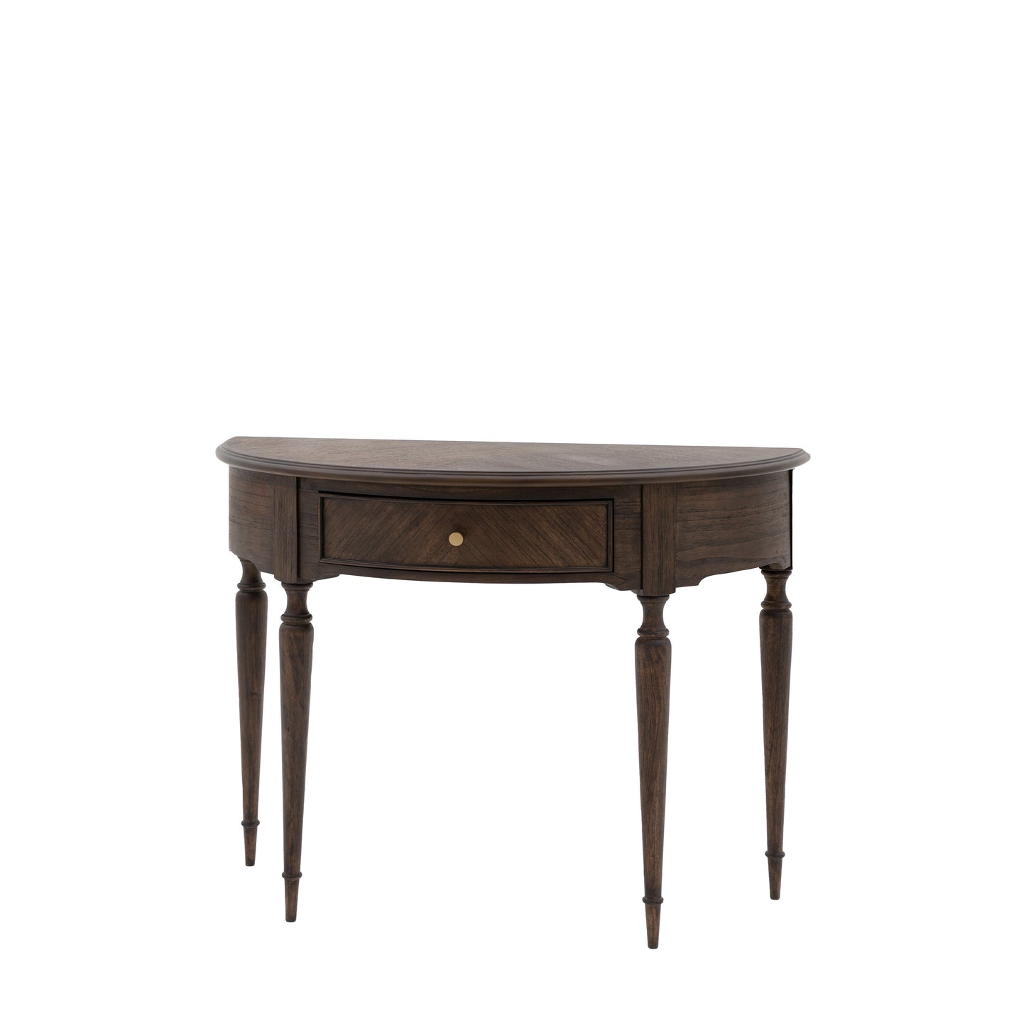 Madison Demi Lune Table Dark Wood
