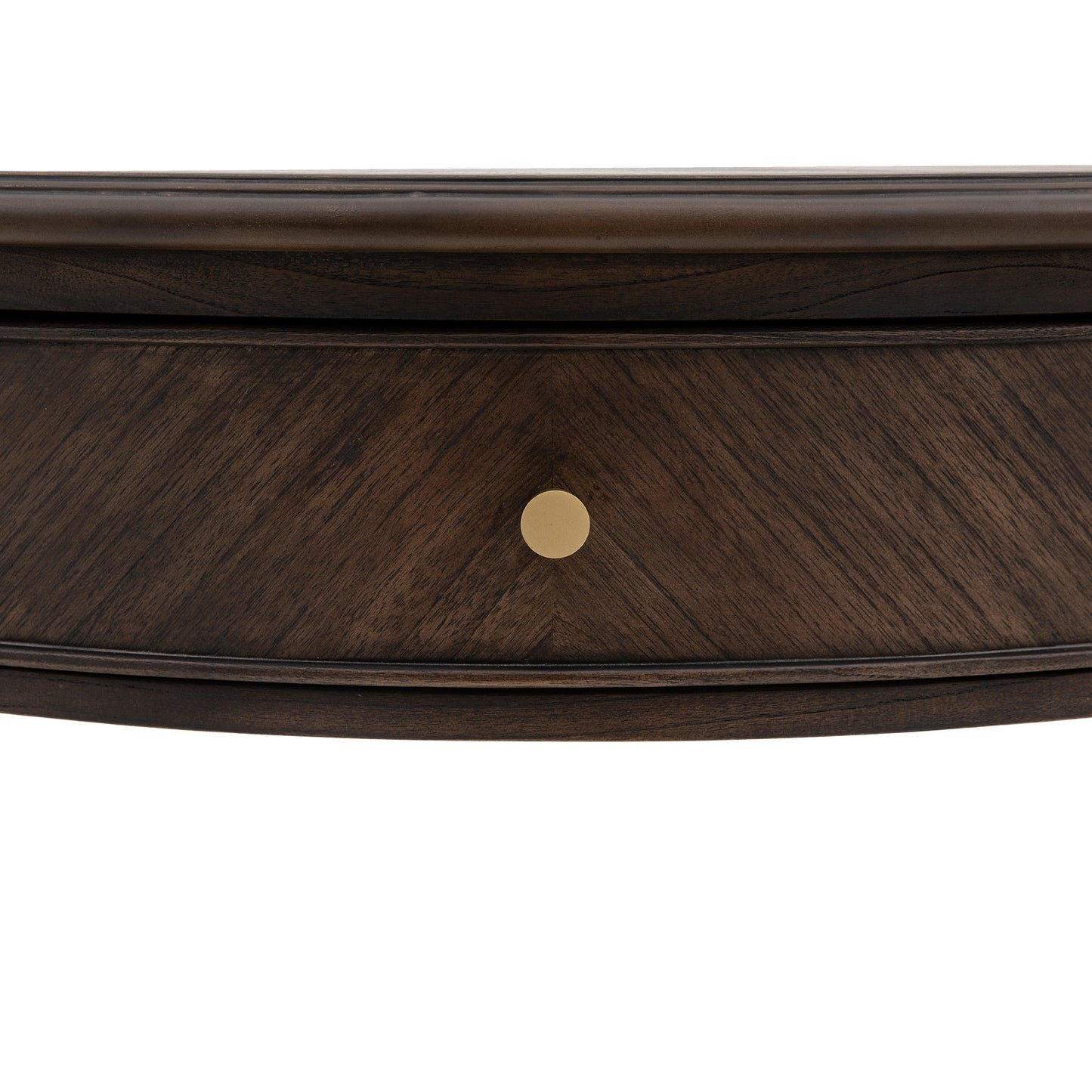 Madison Demi Lune Table Dark Wood