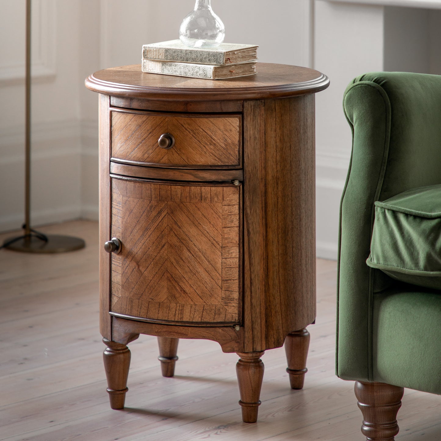 Highgrove Drum Side Table Peroba