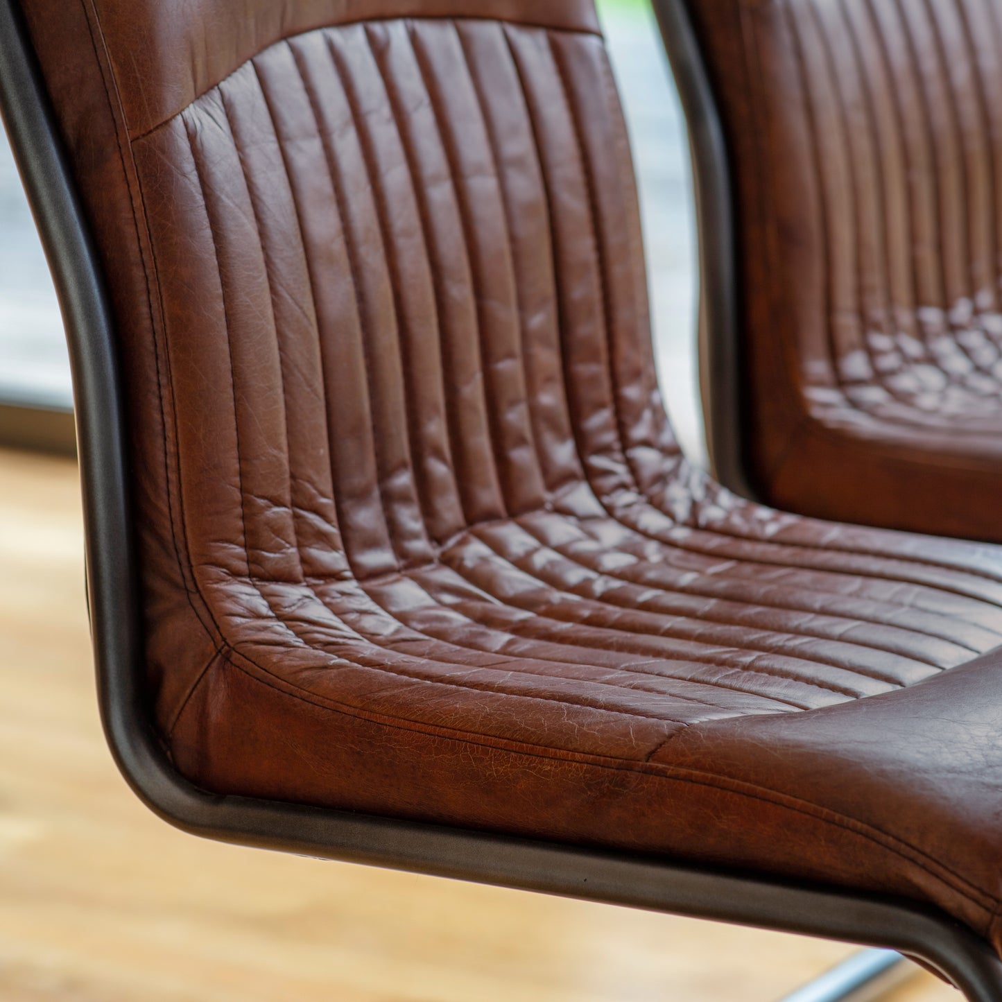 Capri Leather Chair Brown