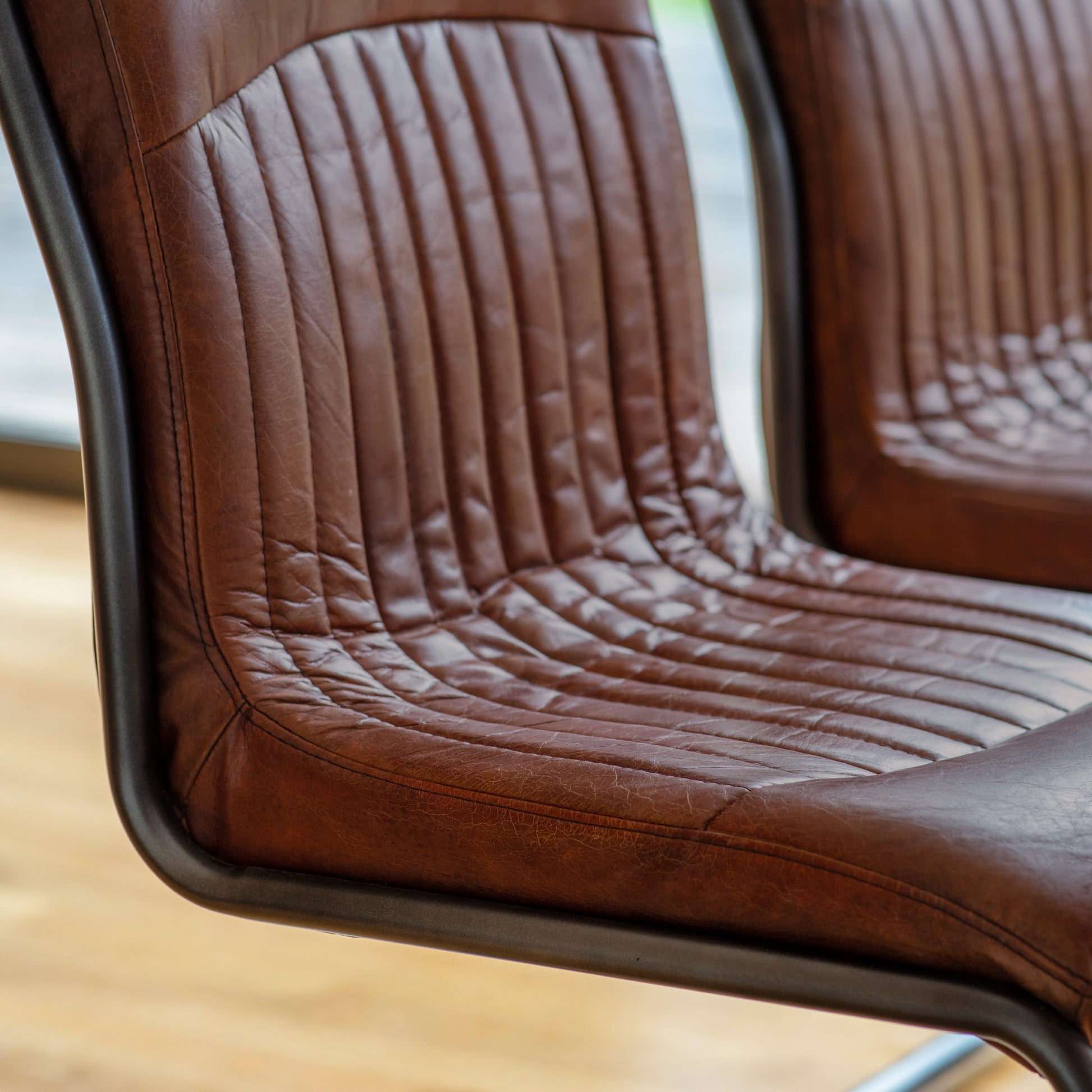 Capri Leather Chair Brown