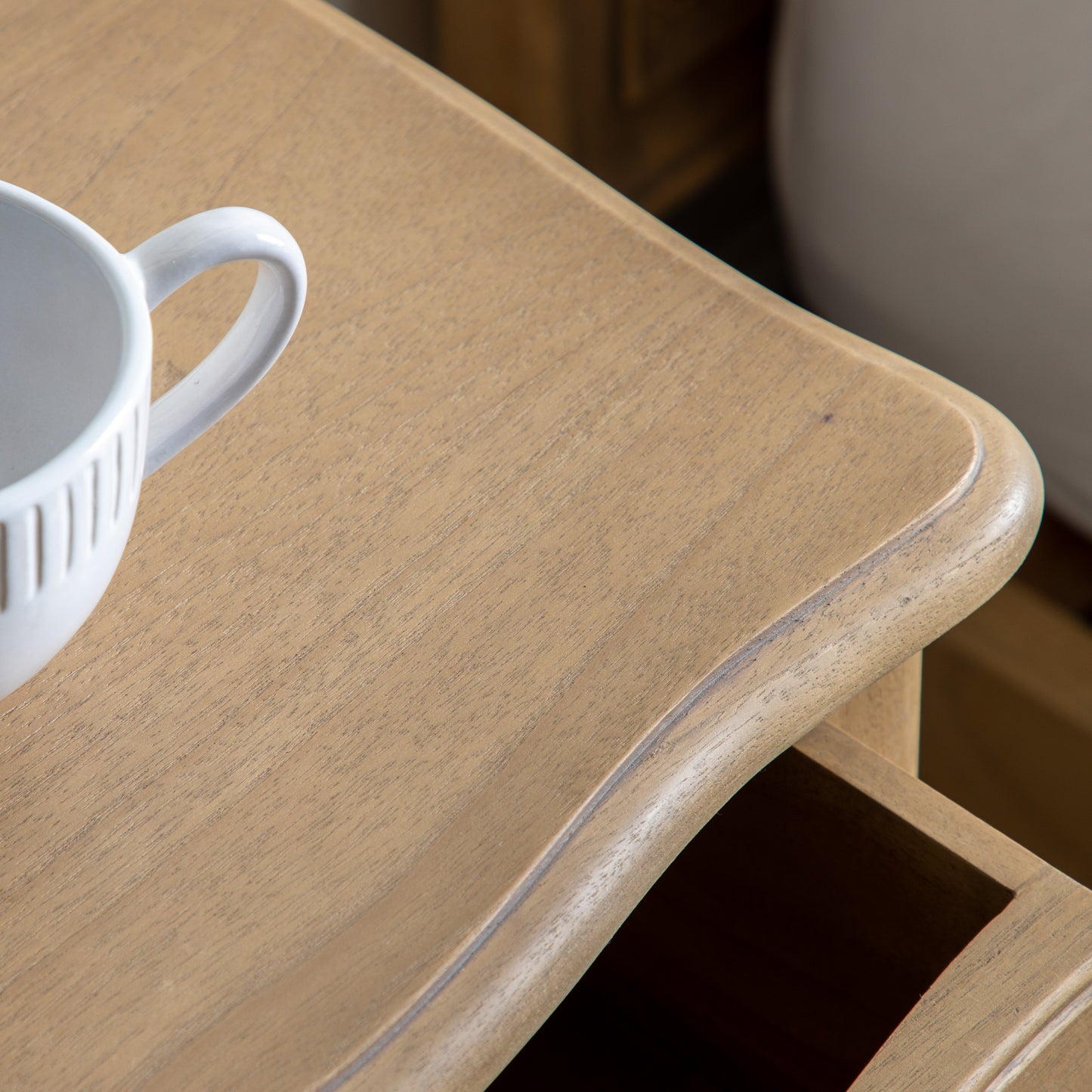 Chic Bedside Table Weathered