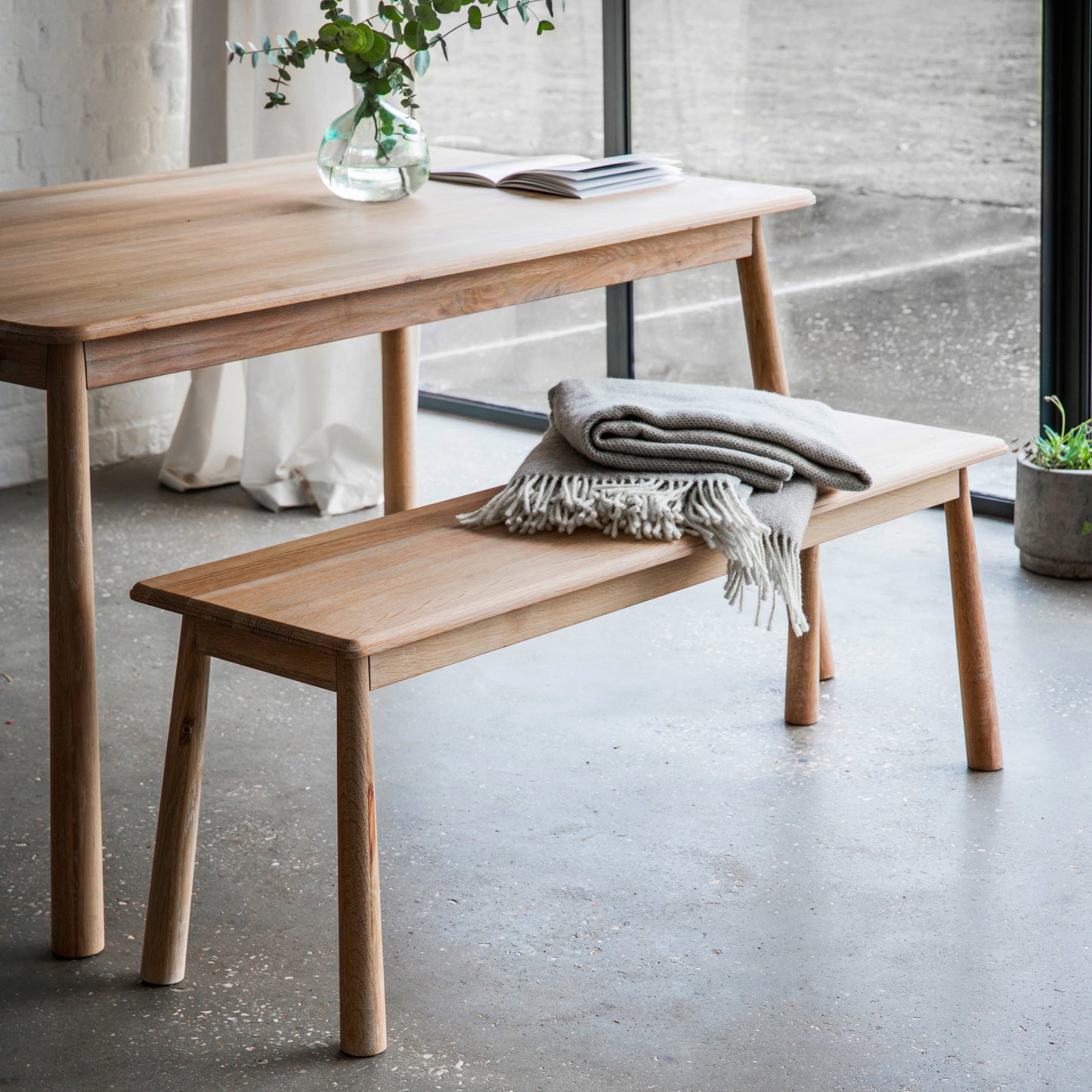 Wycombe Dining Bench Oak