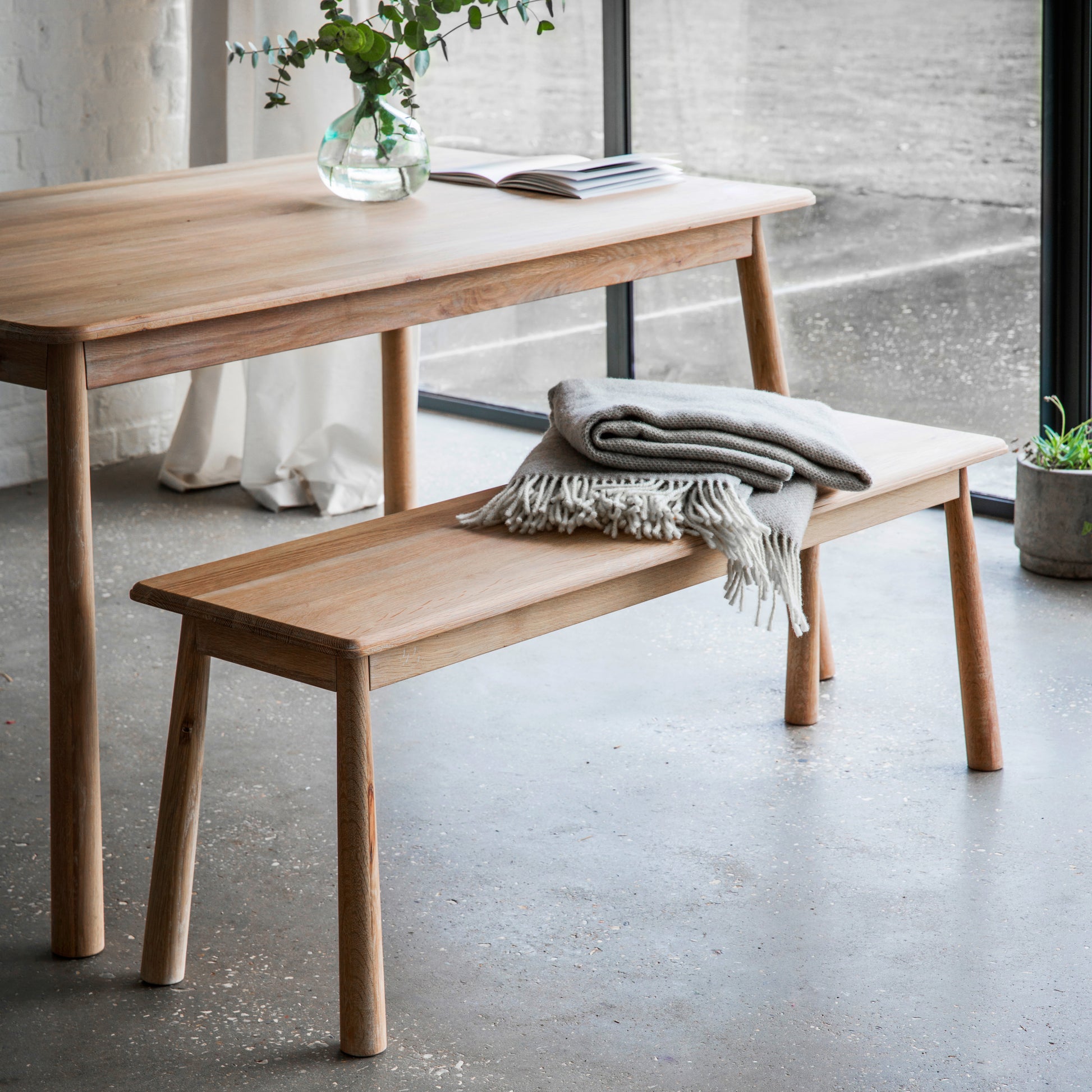 Wycombe Dining Bench Oak