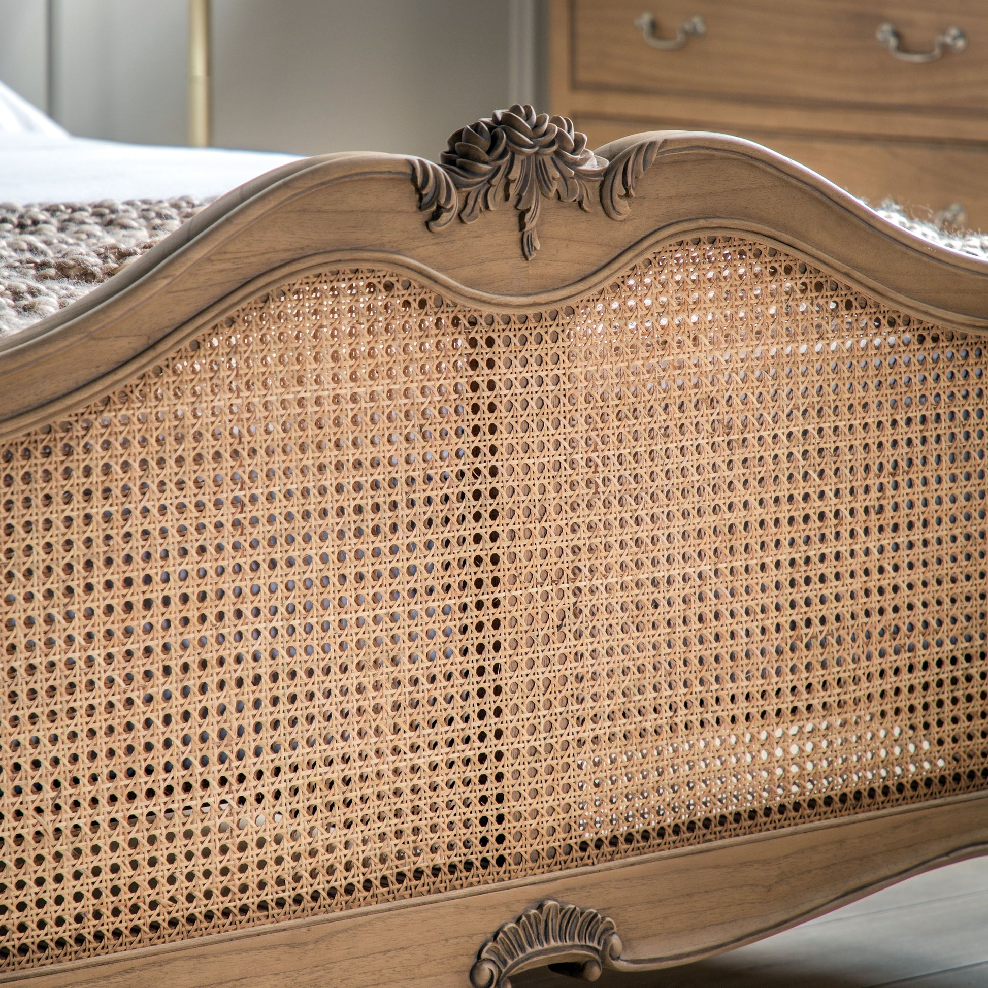 Chic Cane Bed Weathered Super King