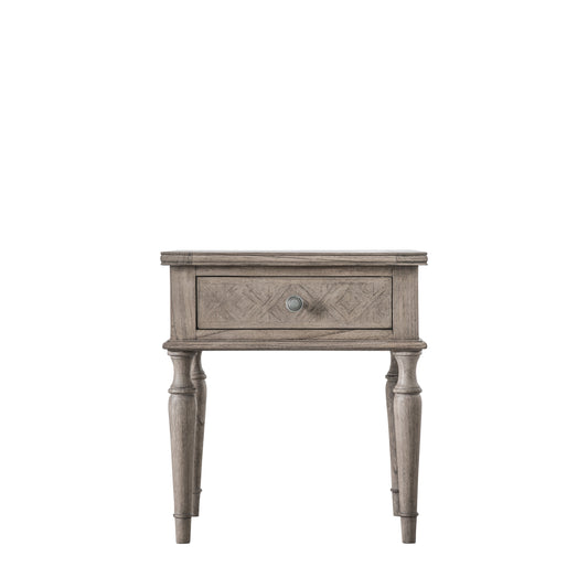 Mustique 1 Drawer Side Table Natural