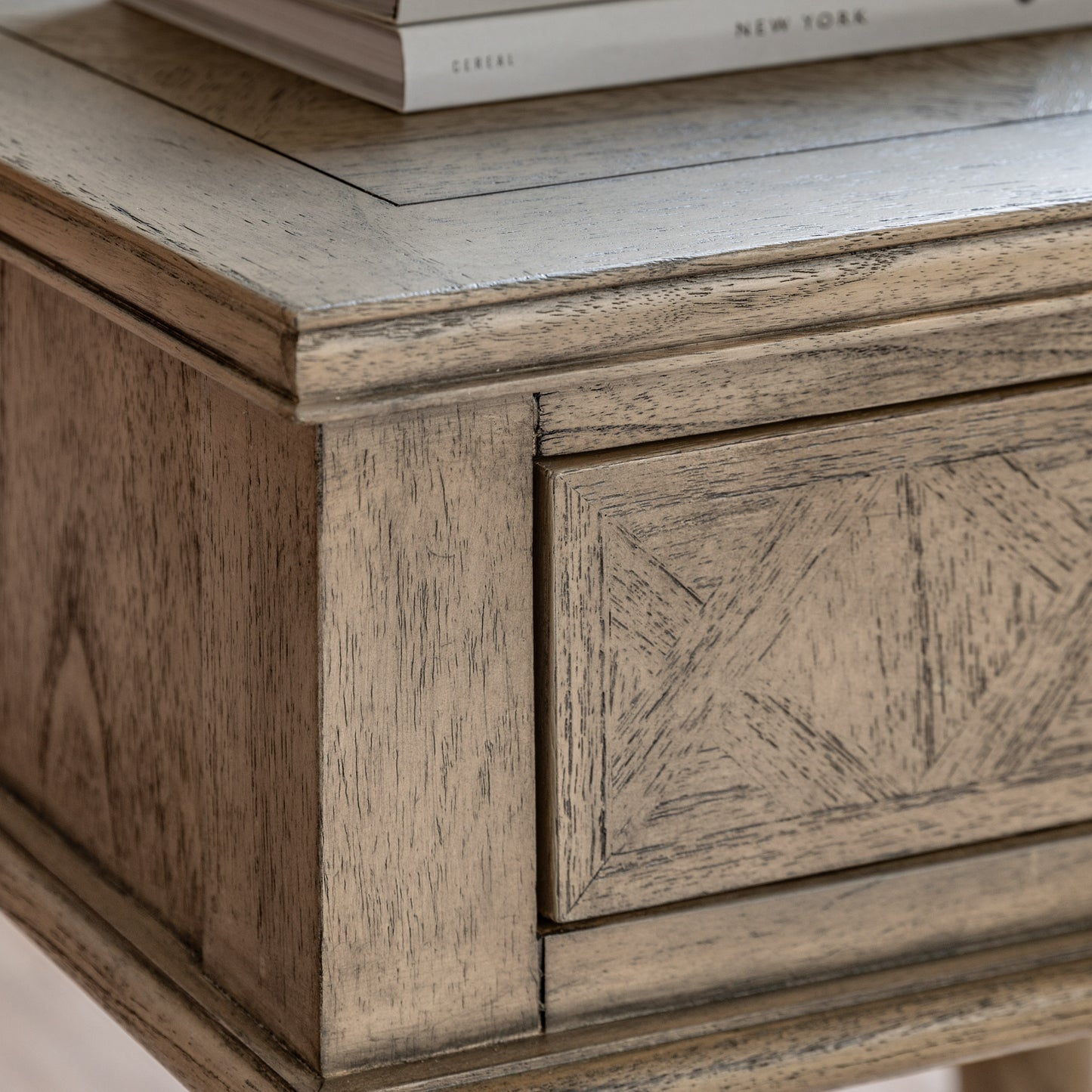 Mustique 1 Drawer Side Table Natural