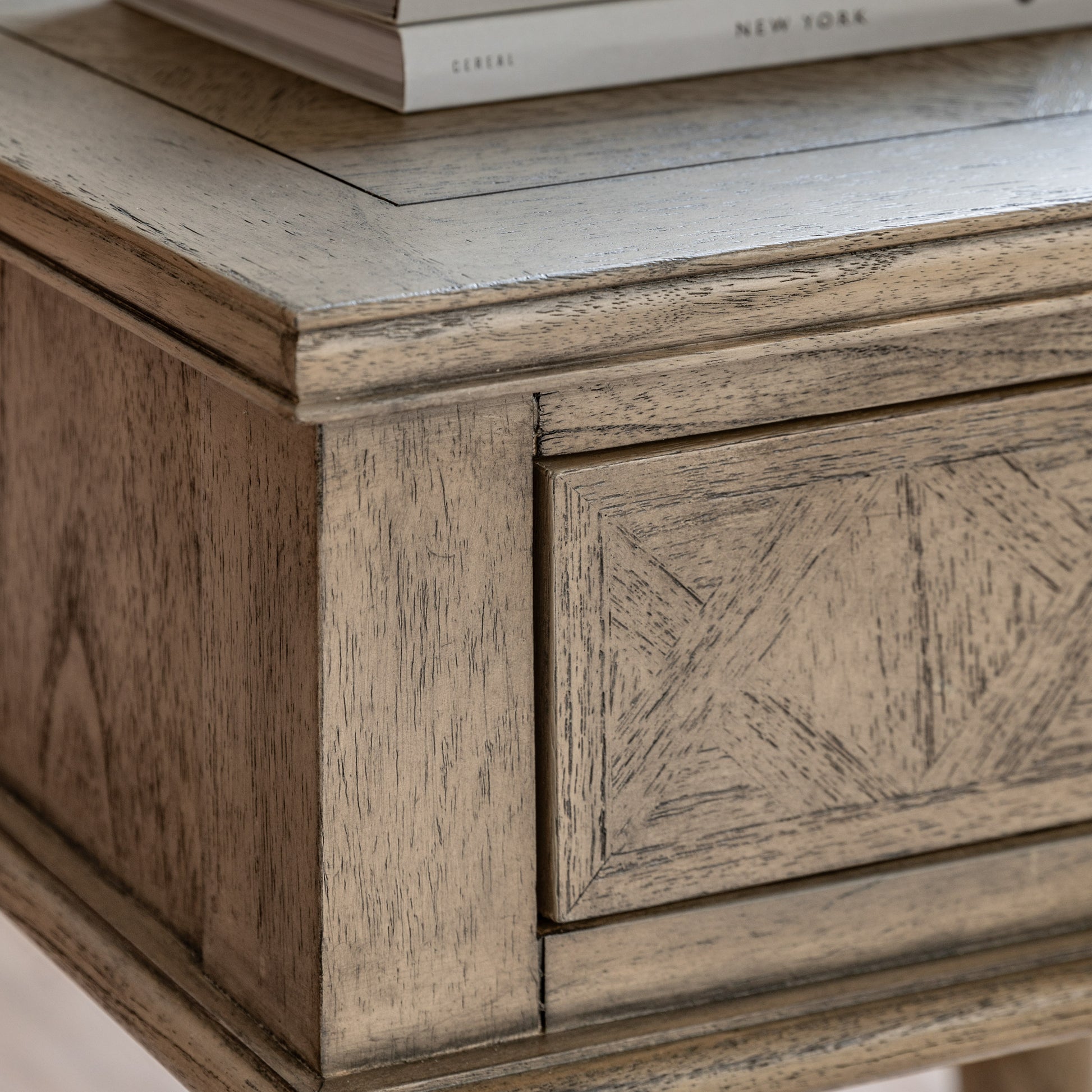 Mustique 1 Drawer Side Table Natural