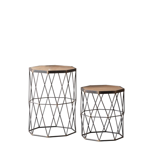 Marshal Side Table Bronze / Natural