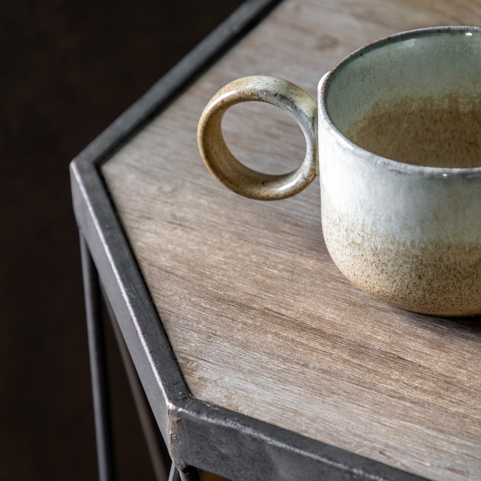 Marshal Side Table Bronze / Natural