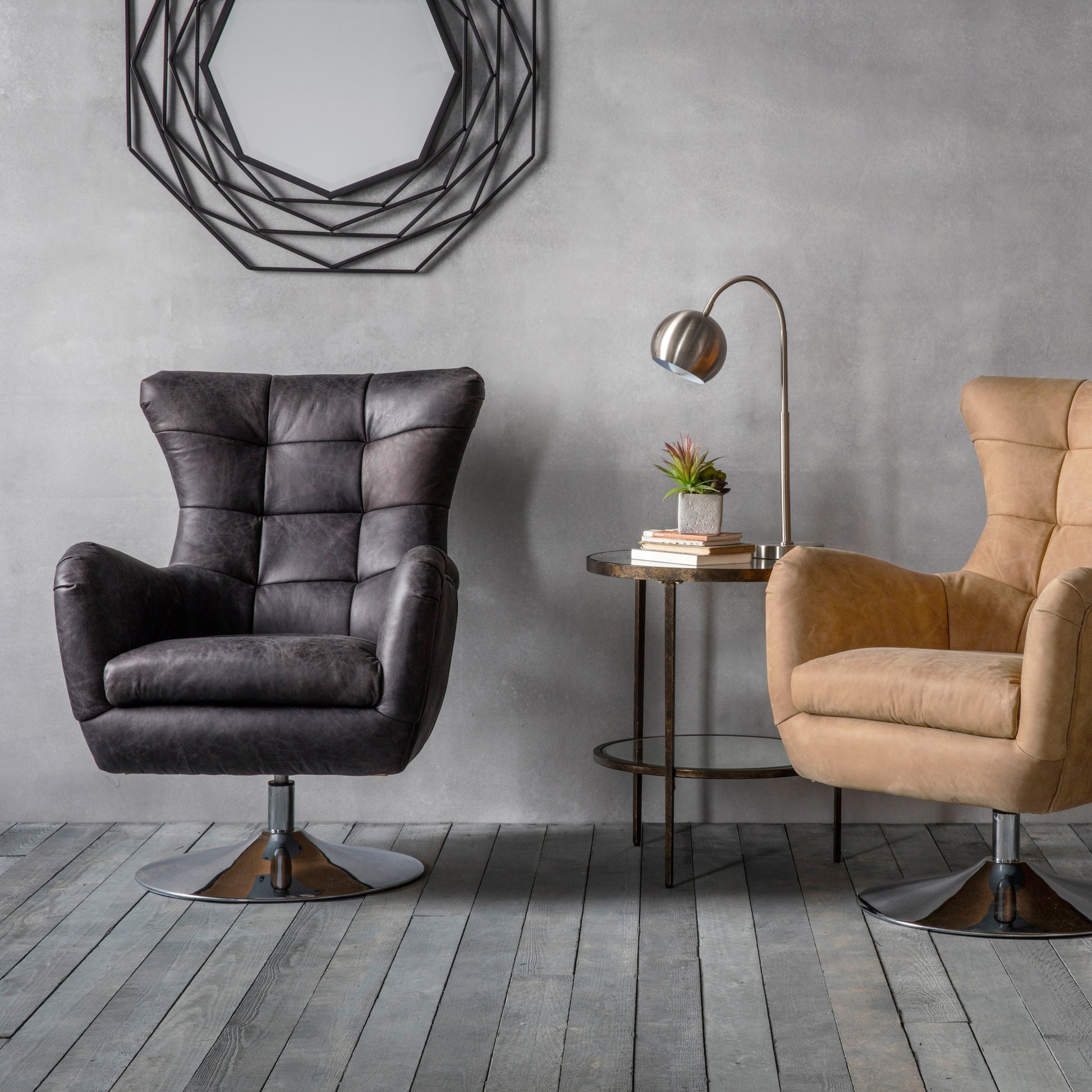 Bristol Swivel Chair Antique Ebony