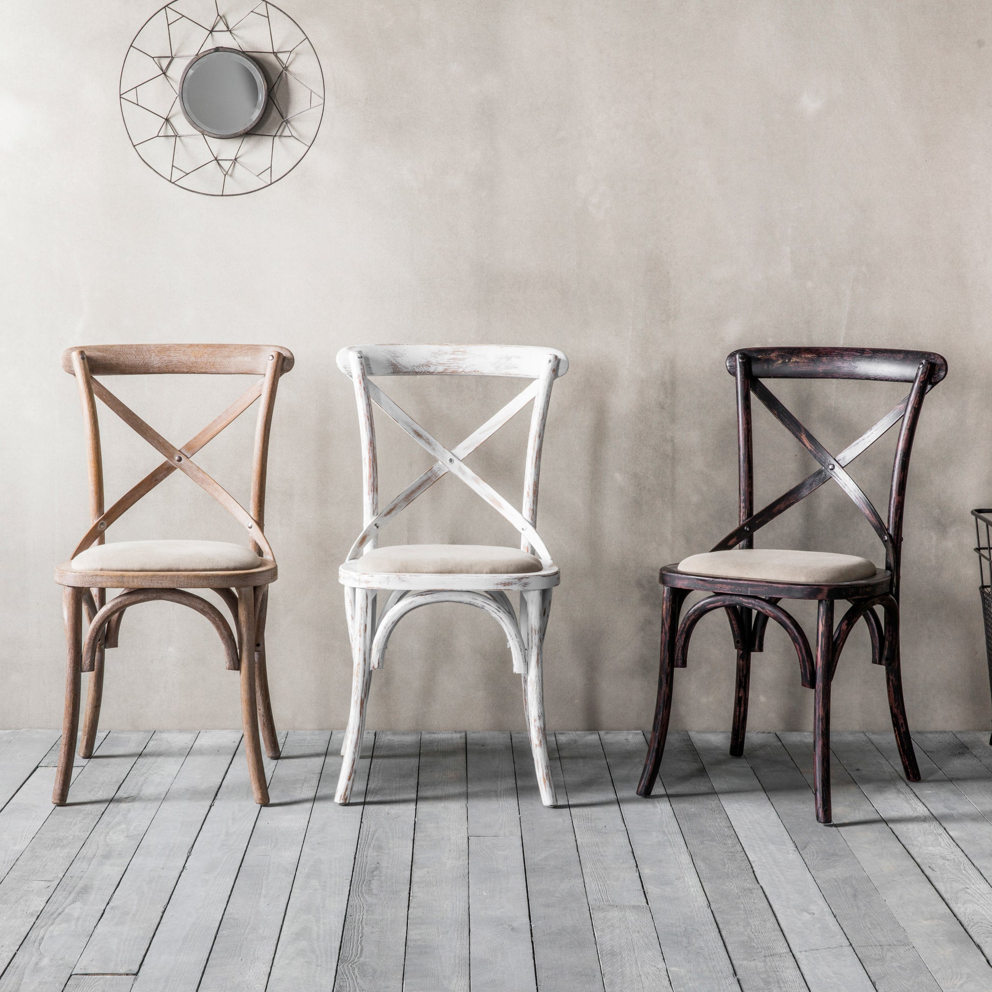 Cafe Chair Linen (2pk) Black