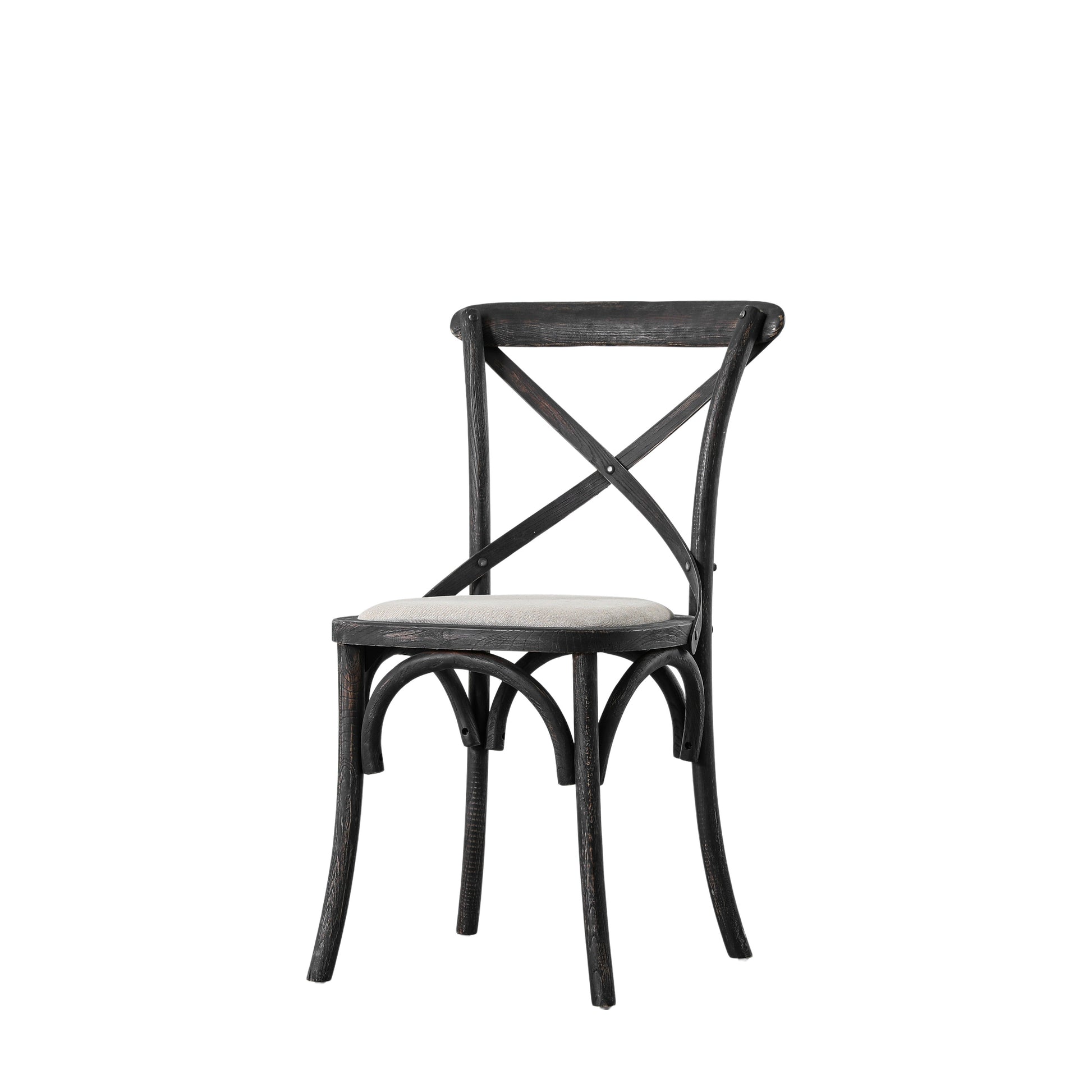 Cafe Chair Linen (2pk) Black
