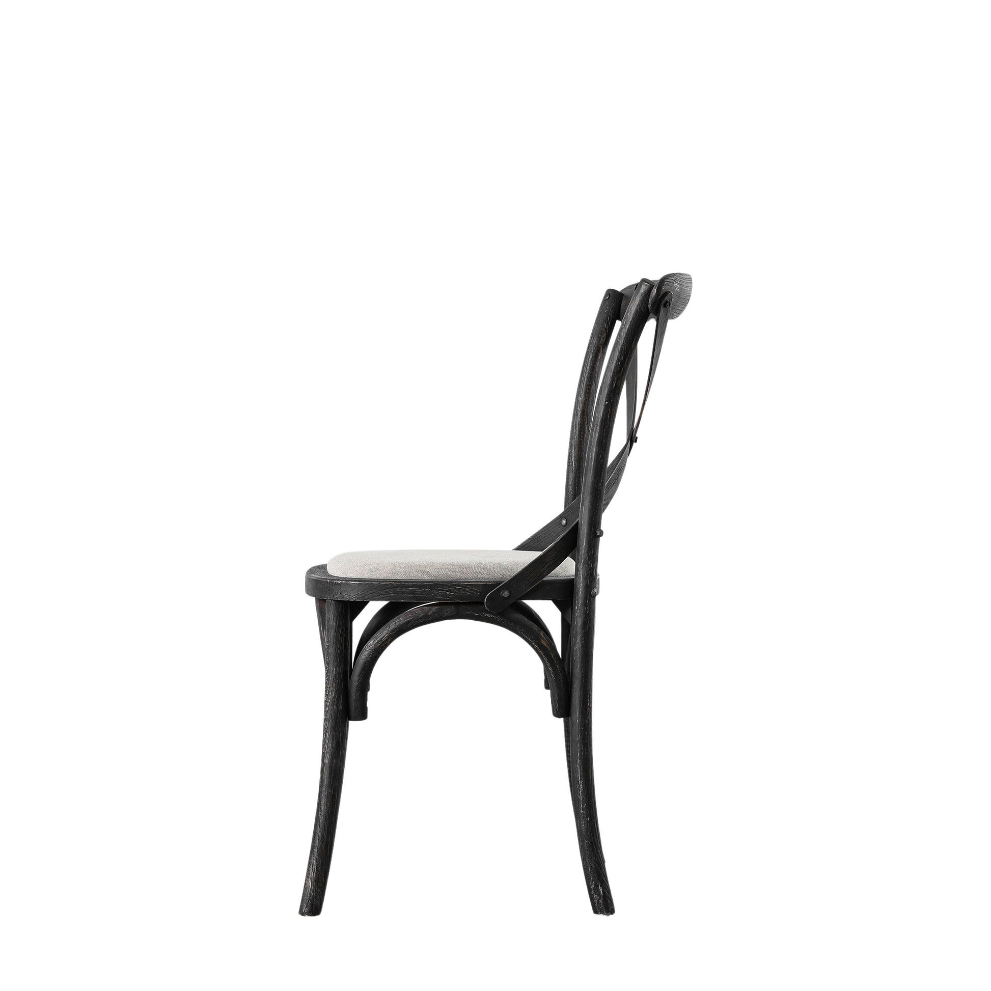 Cafe Chair Linen (2pk) Black
