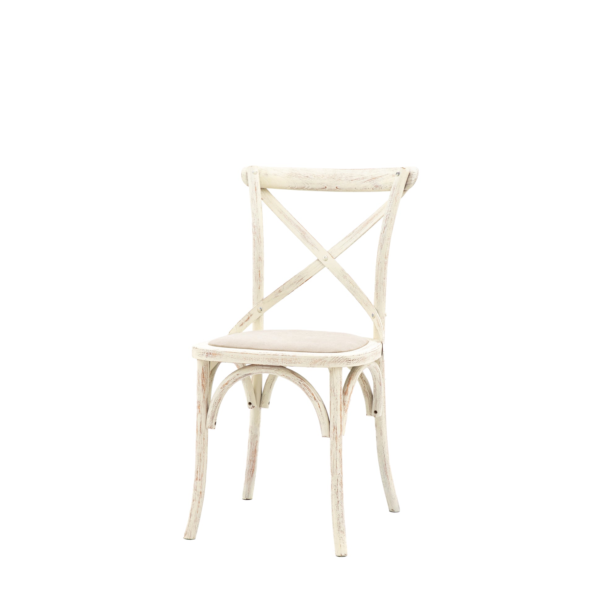 Cafe Chair Linen (2pk) White