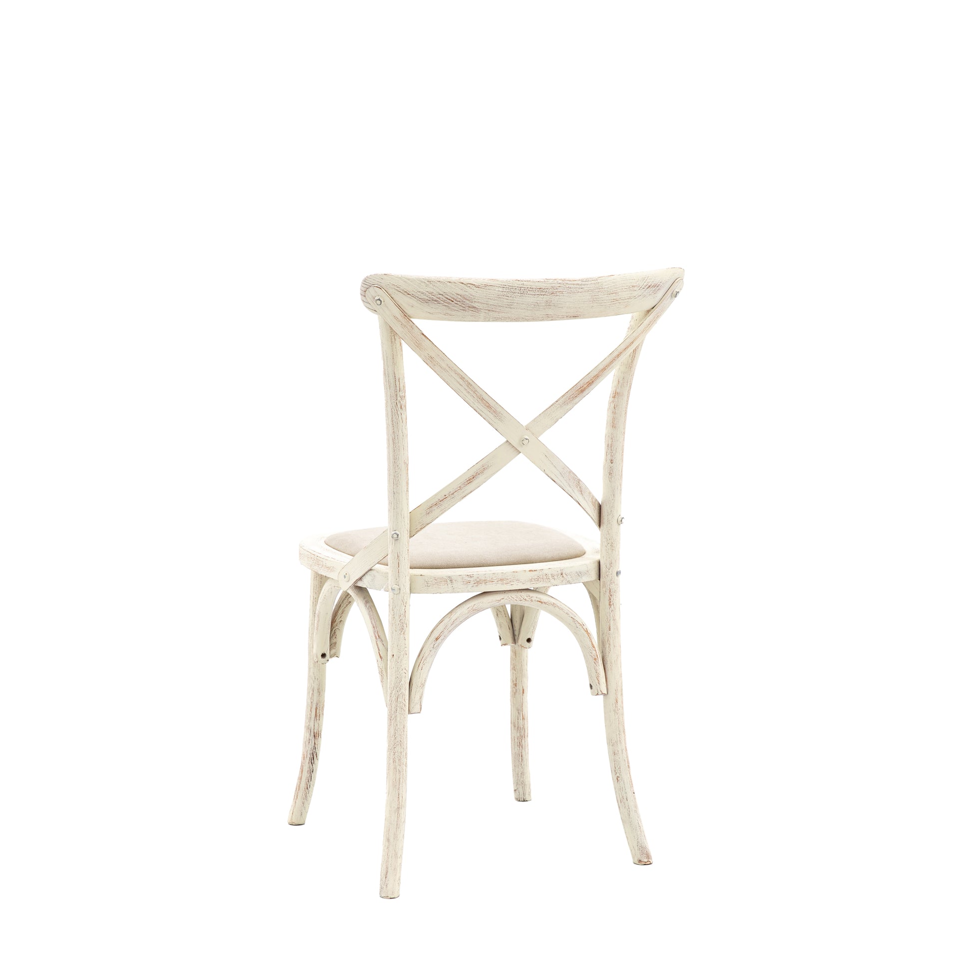 Cafe Chair Linen (2pk) White