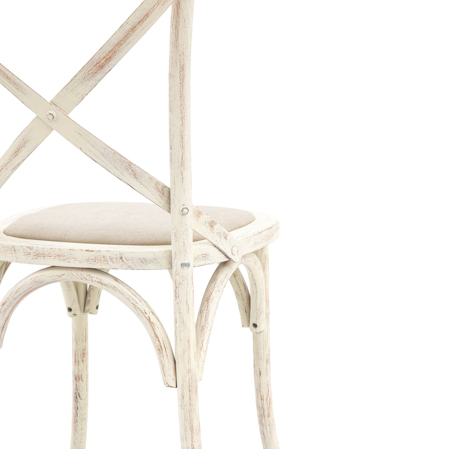 Cafe Chair Linen (2pk) White