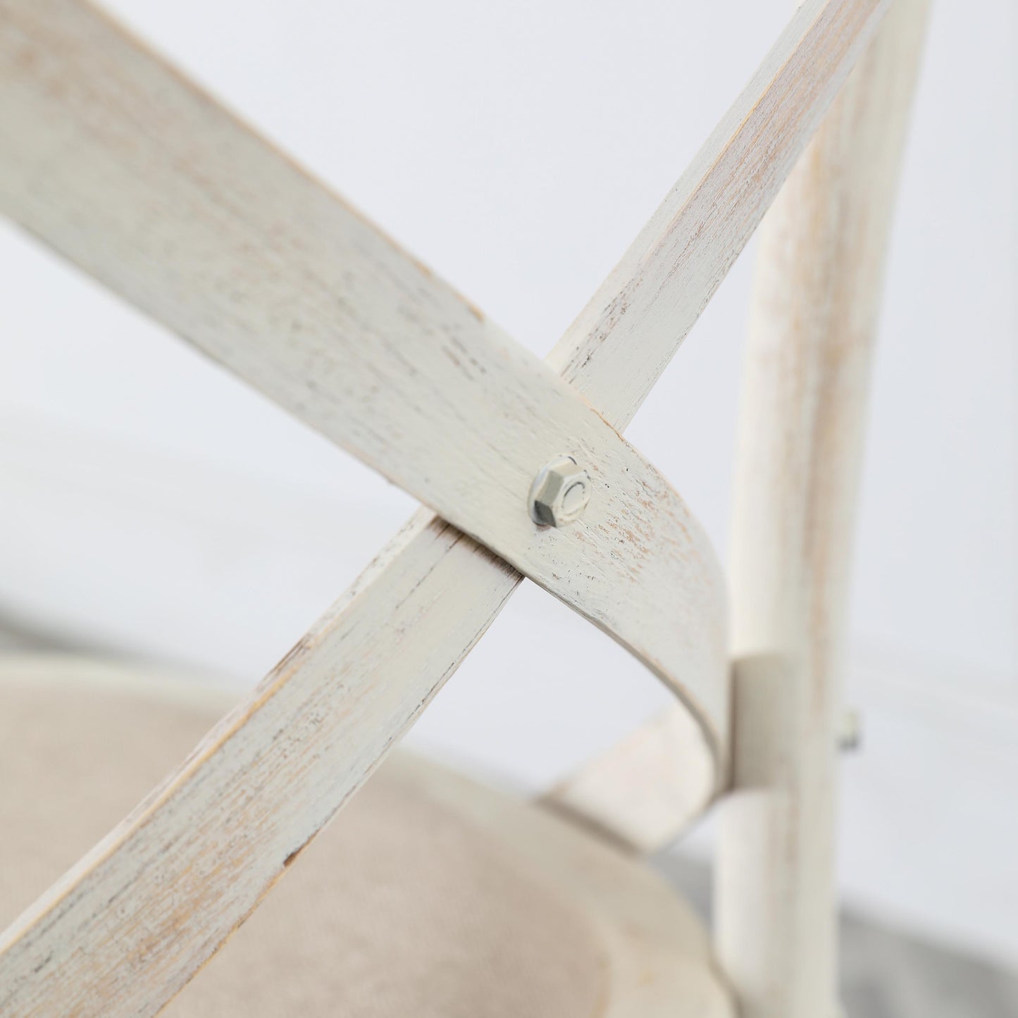 Cafe Chair Linen (2pk) White