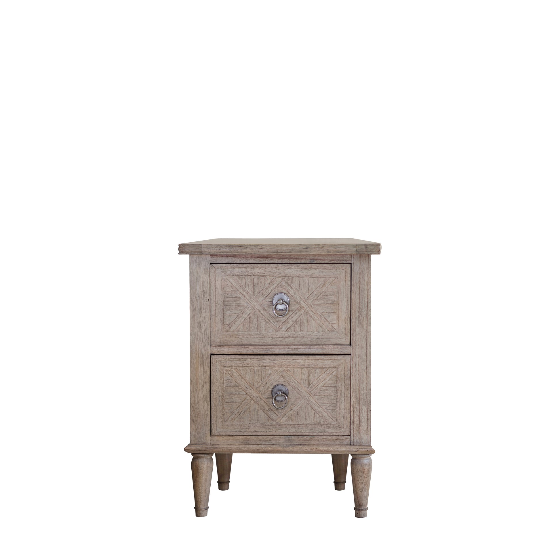 Mustique 2 Drawer Bedside Table Natural