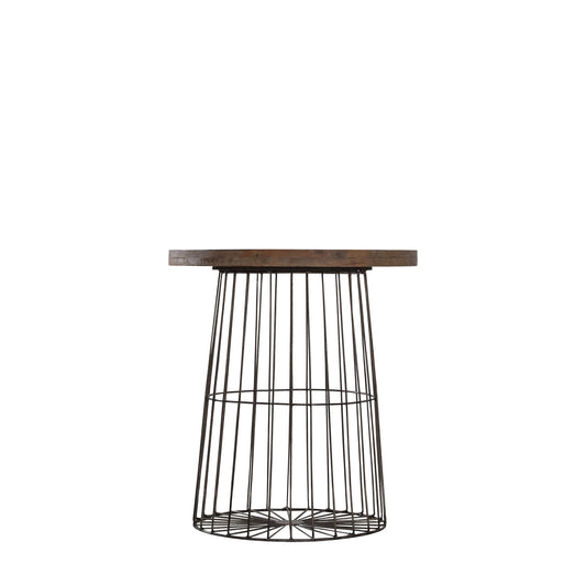 Menzies Side Table Grey / Natural
