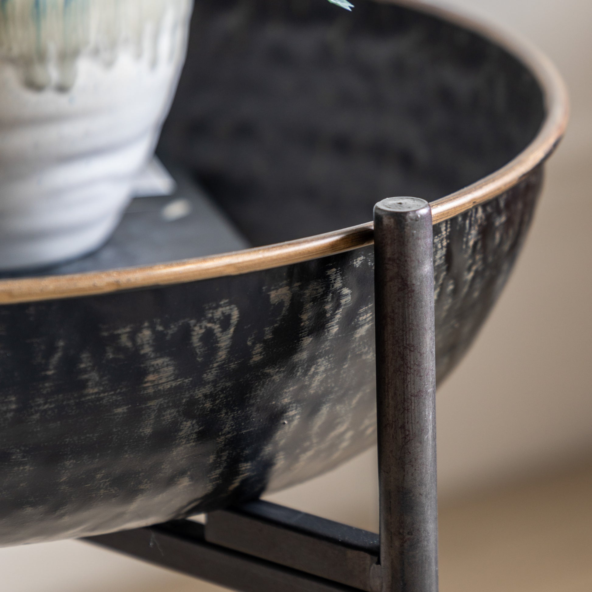 Wesley Side Table Black / Gold