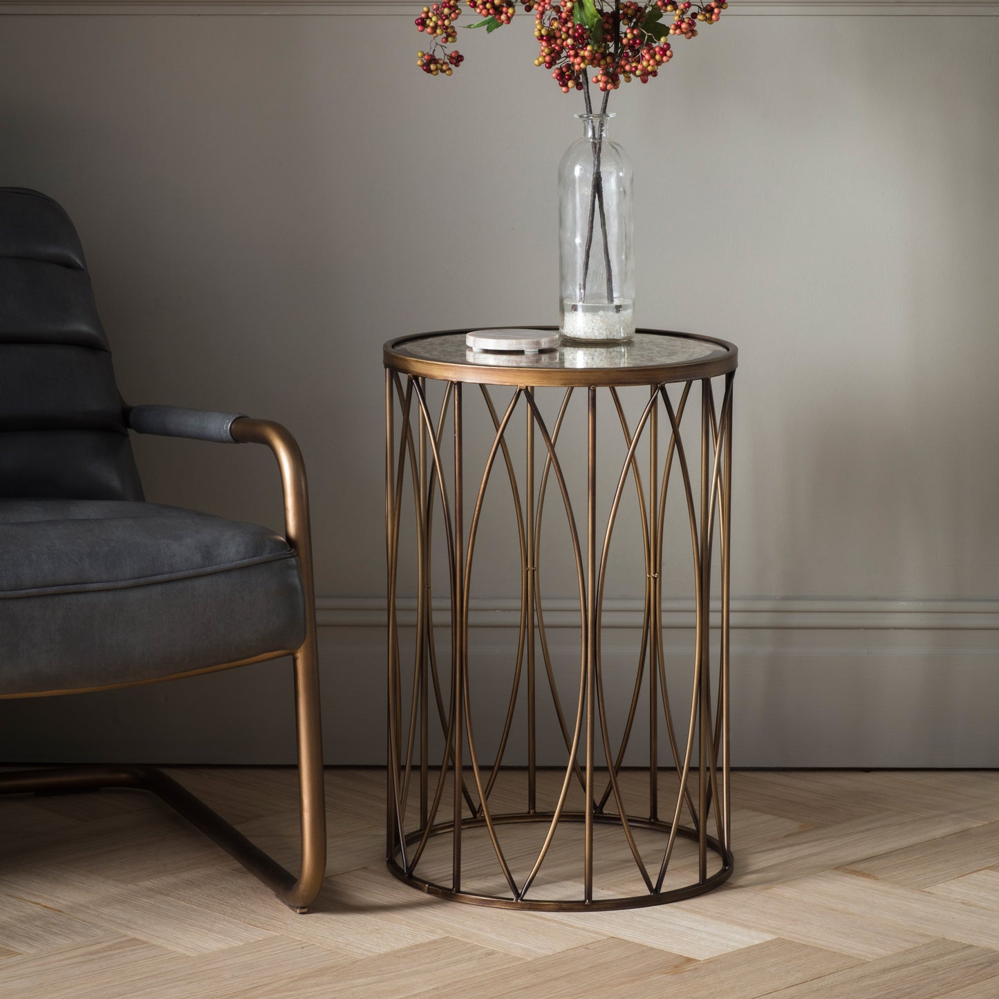 Highgate SideTable Gold