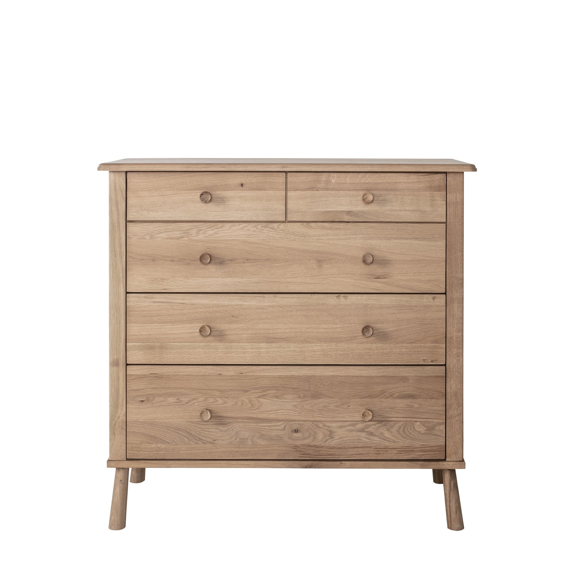 Wycombe 5 Drawer Chest Oak