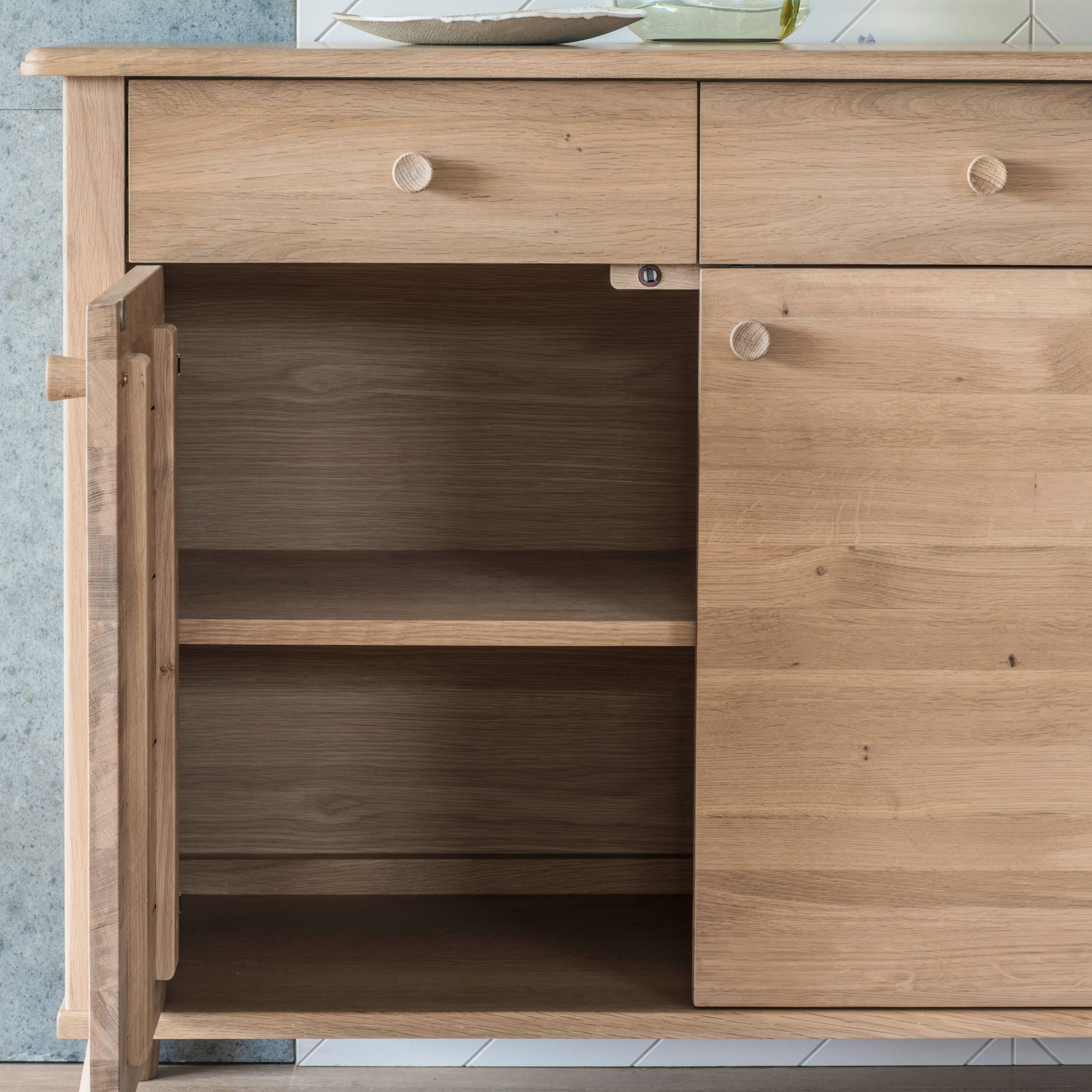 Wycombe 3 Door 3 Drawer Sideboard Oak