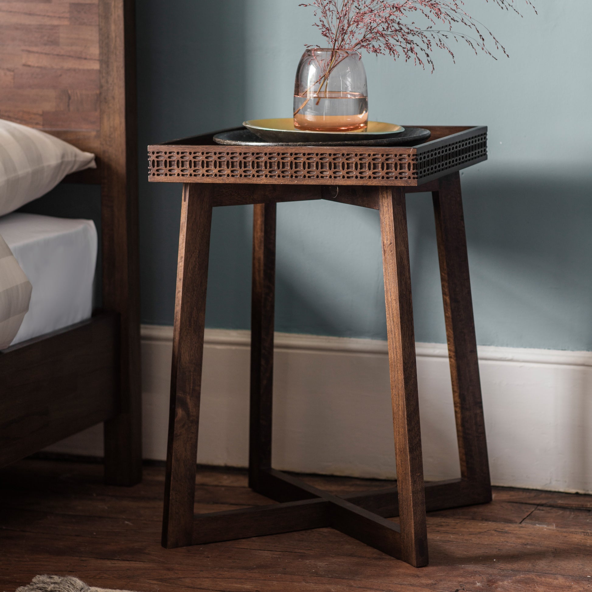 Boho Retreat Bedside Table Brown